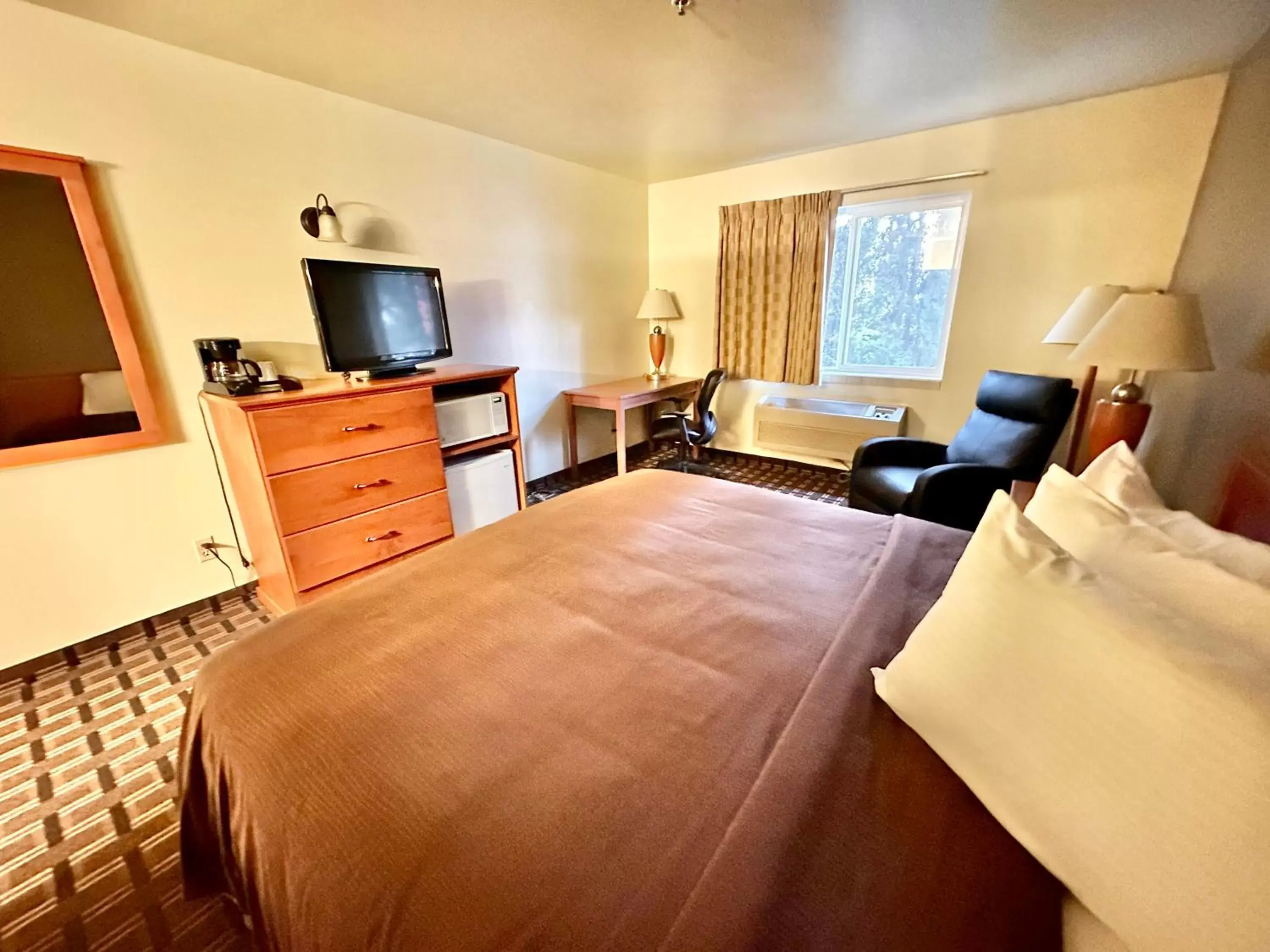 Bedroom, TV/Entertainment Center in FairBridge Inn & Suites Kellogg