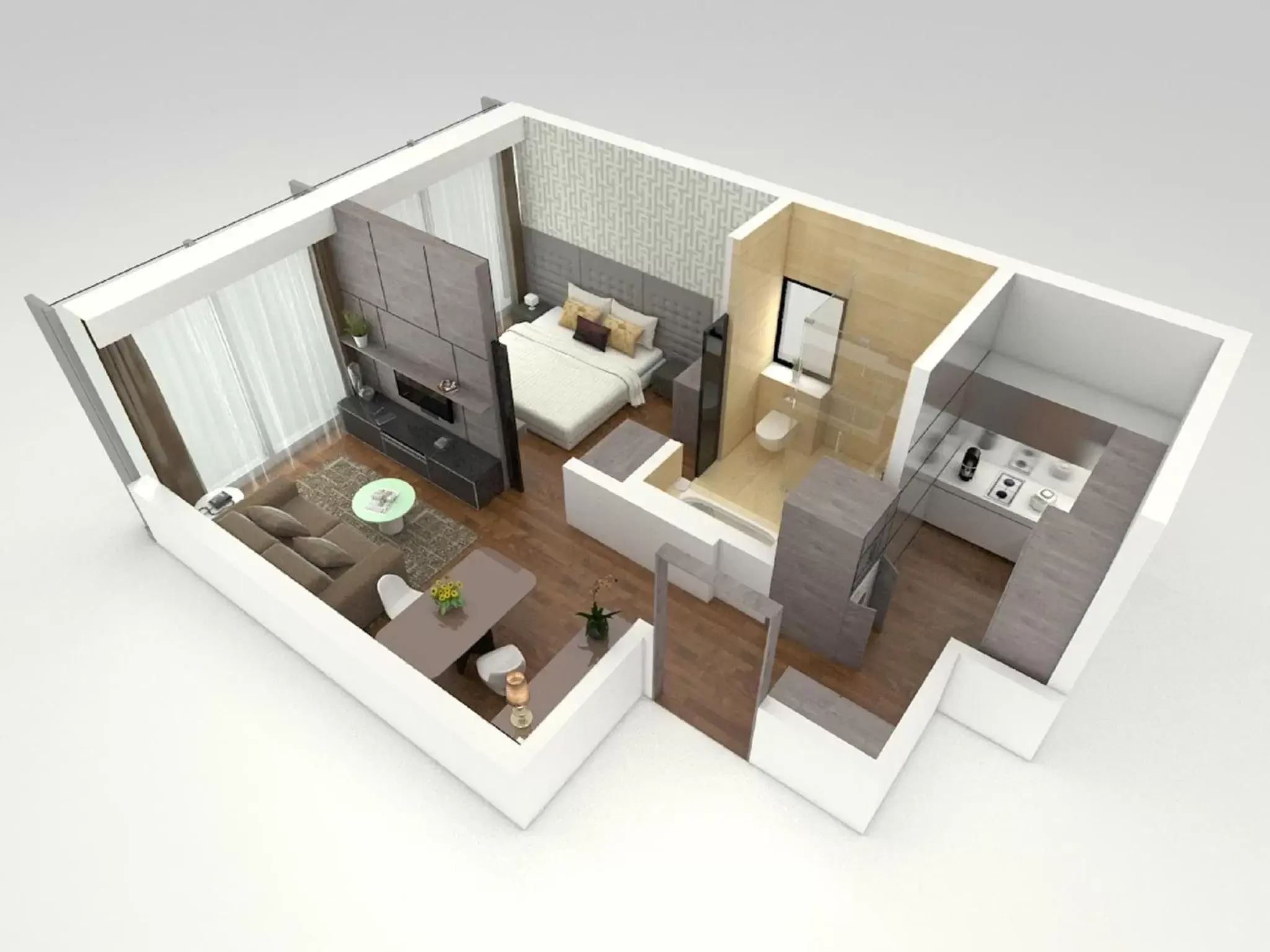 Floor Plan in Pan Pacific Serviced Suites Beach Road, Singapore