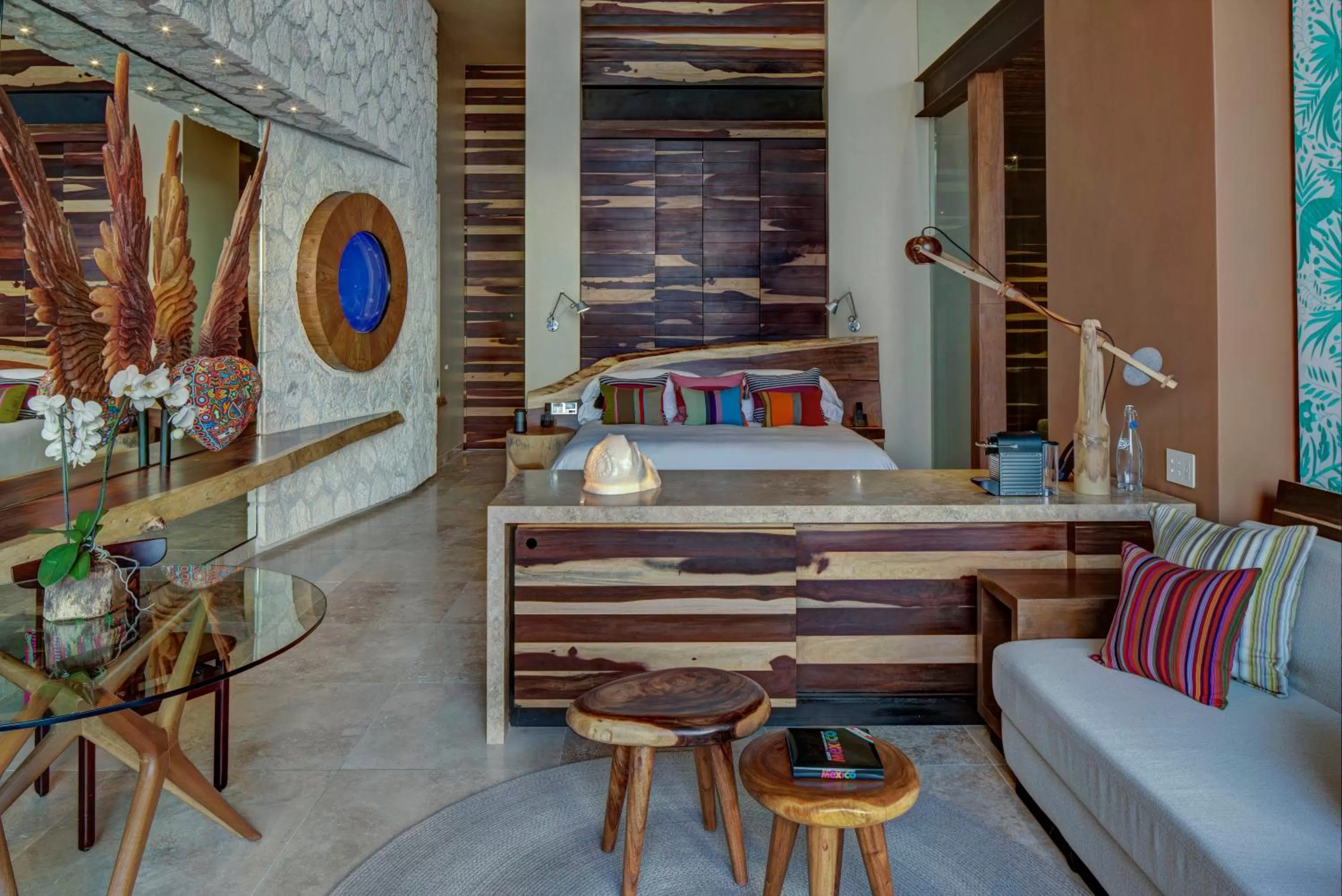 Seating area in La Casa de la Playa by Xcaret- All Inclusive Adults Only