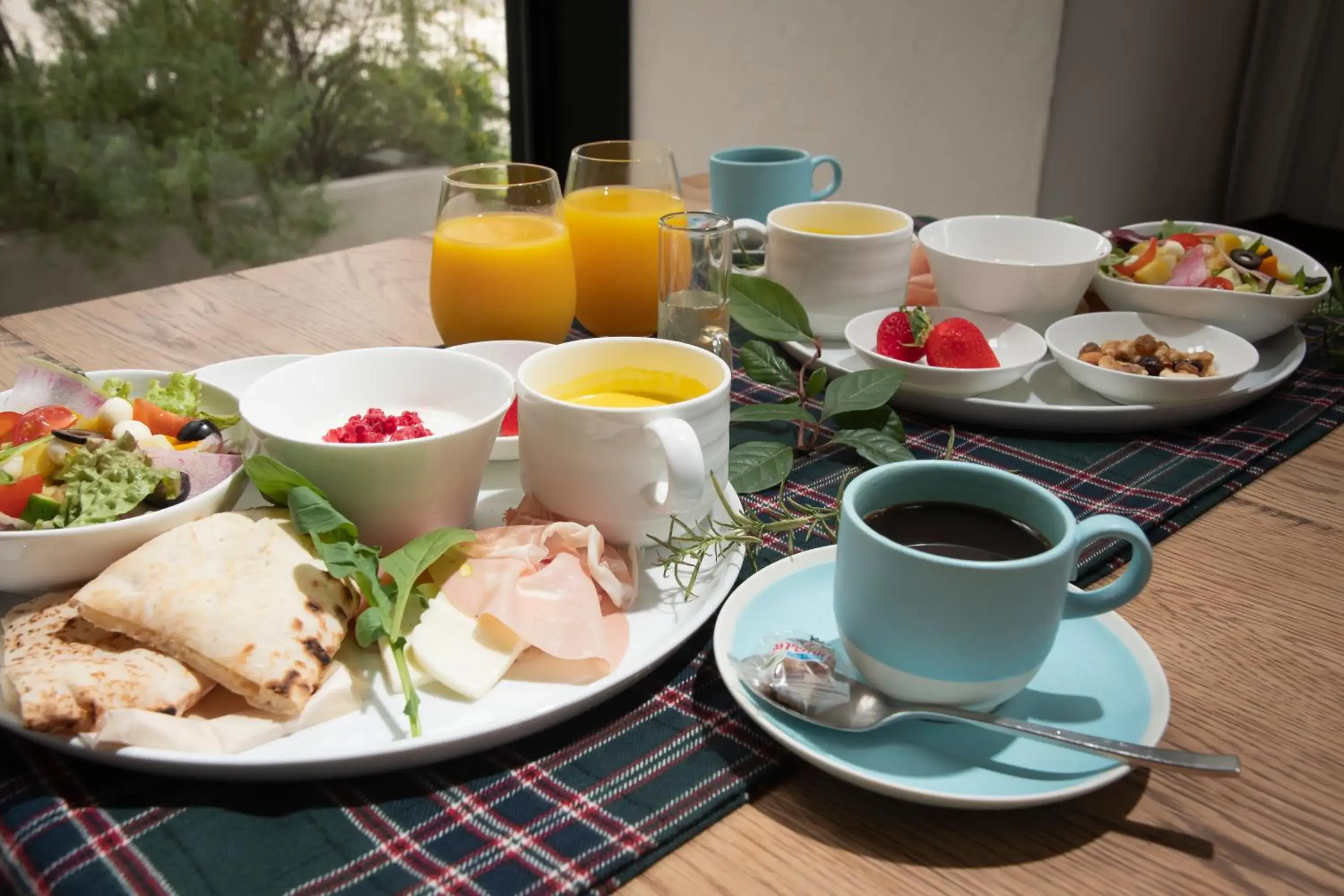 Breakfast in hotel it. Osaka Shinmachi Nishishinsaibashi