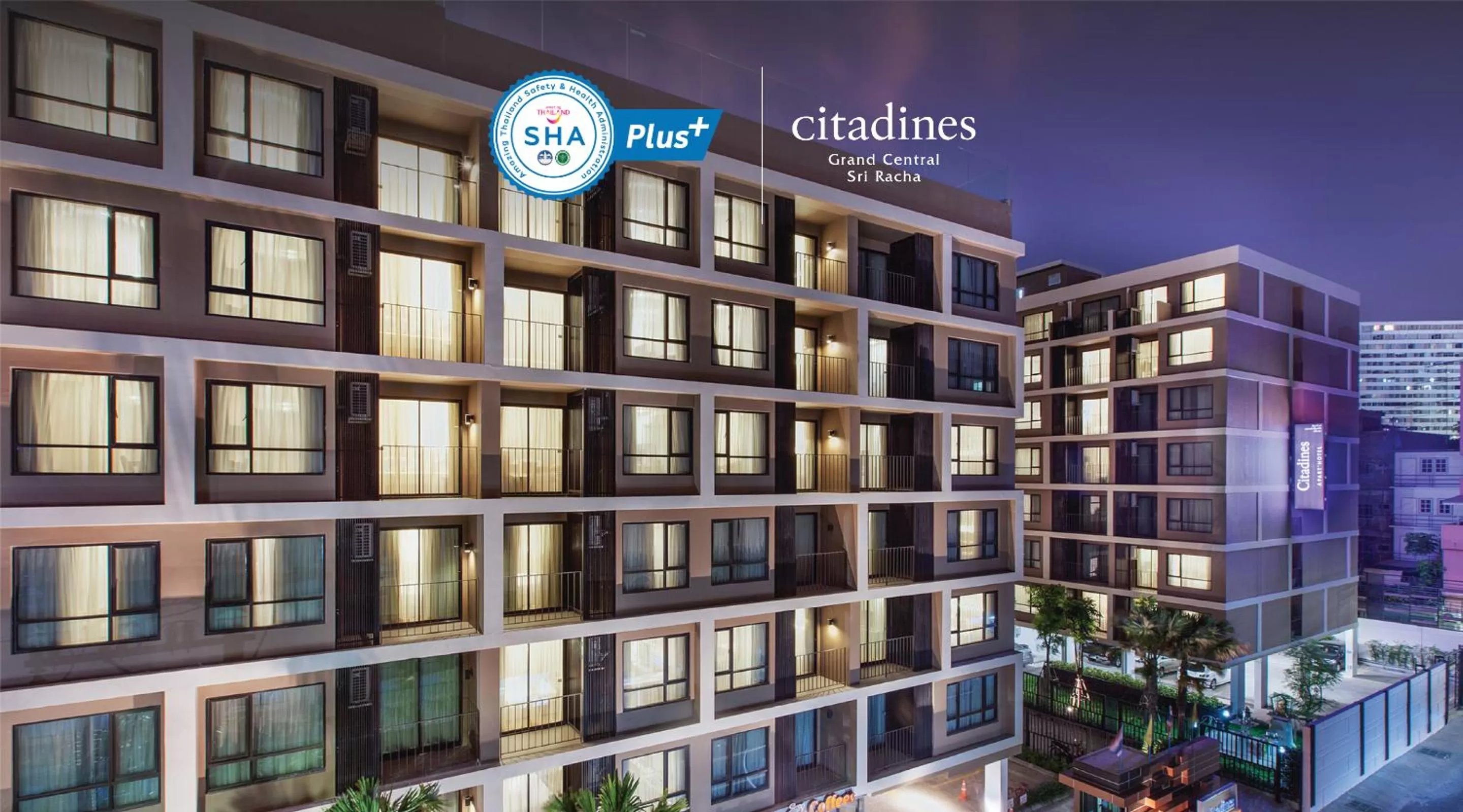 Logo/Certificate/Sign in Citadines Grand Central Sri Racha