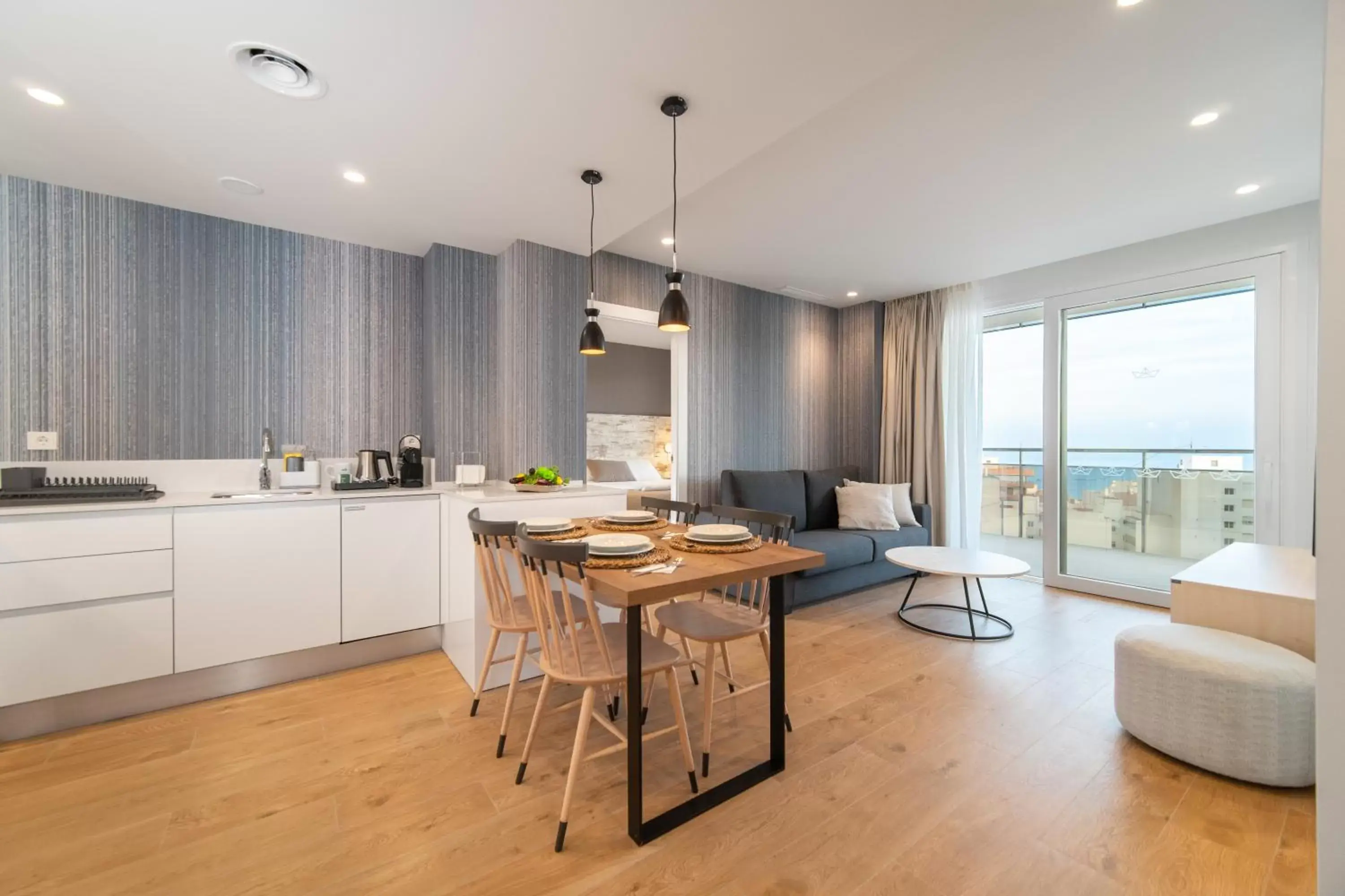 Living room, Dining Area in Ahoy Apartments