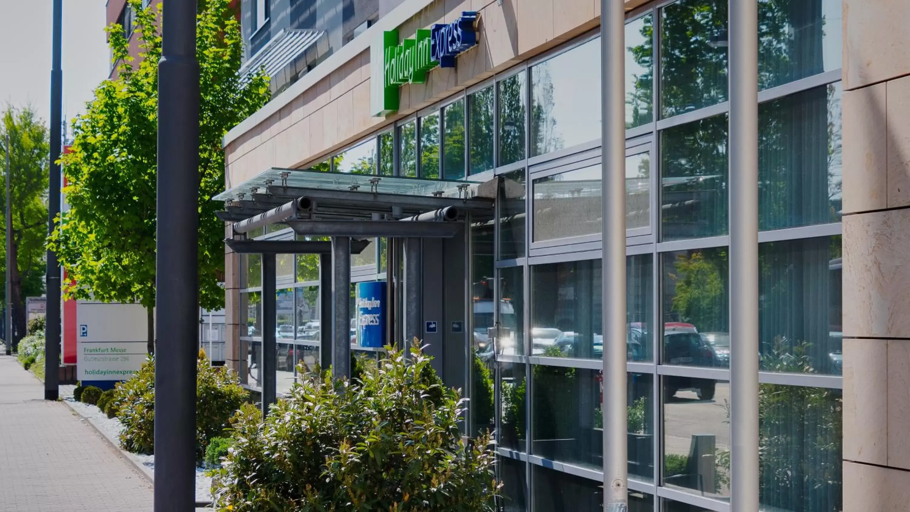 Facade/entrance in Holiday Inn Express Frankfurt Messe, an IHG Hotel