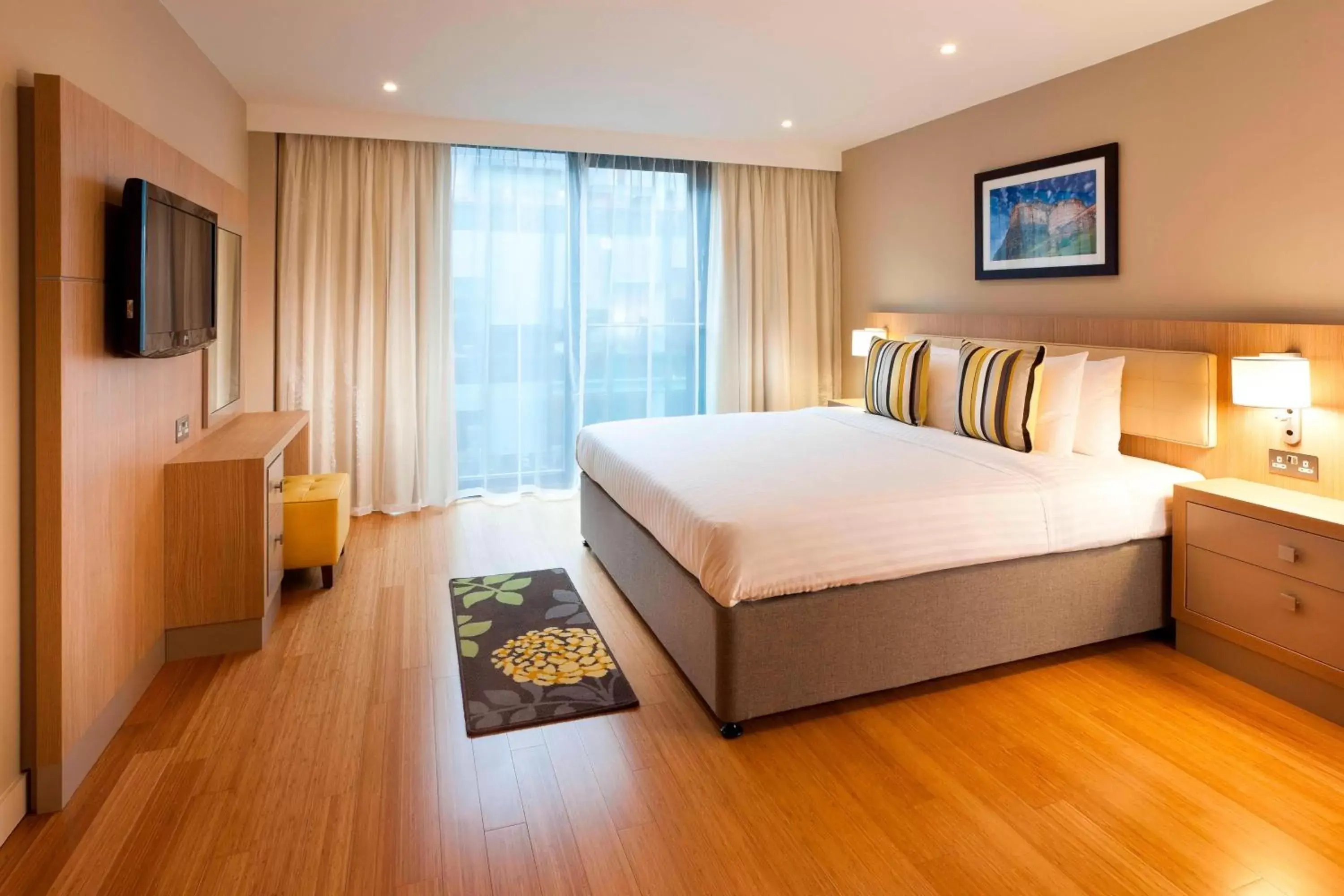 Bedroom, Bed in Residence Inn by Marriott Edinburgh