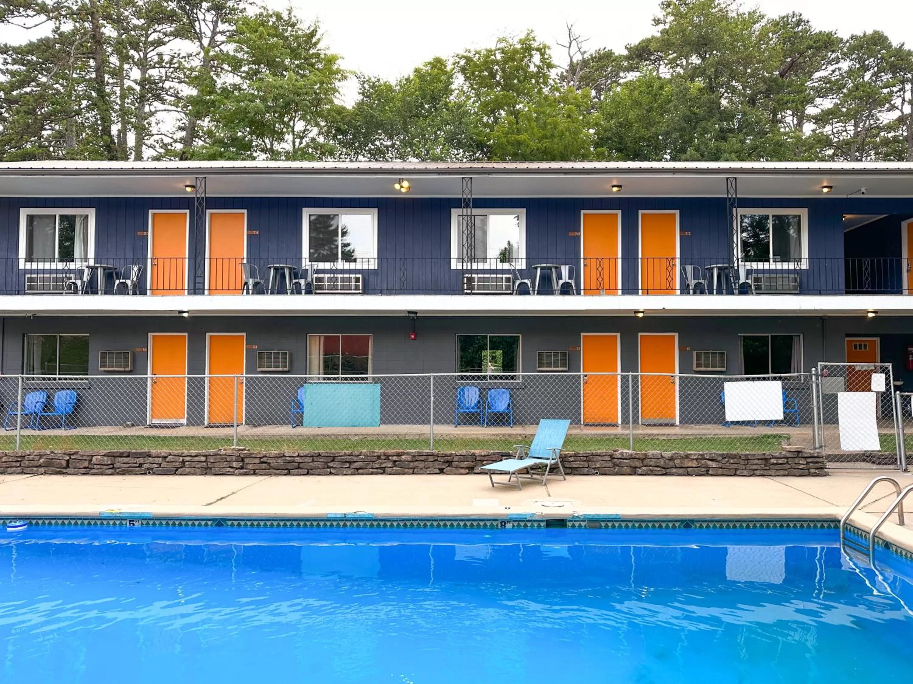 Pool view, Property Building in The Wanderoo Lodge
