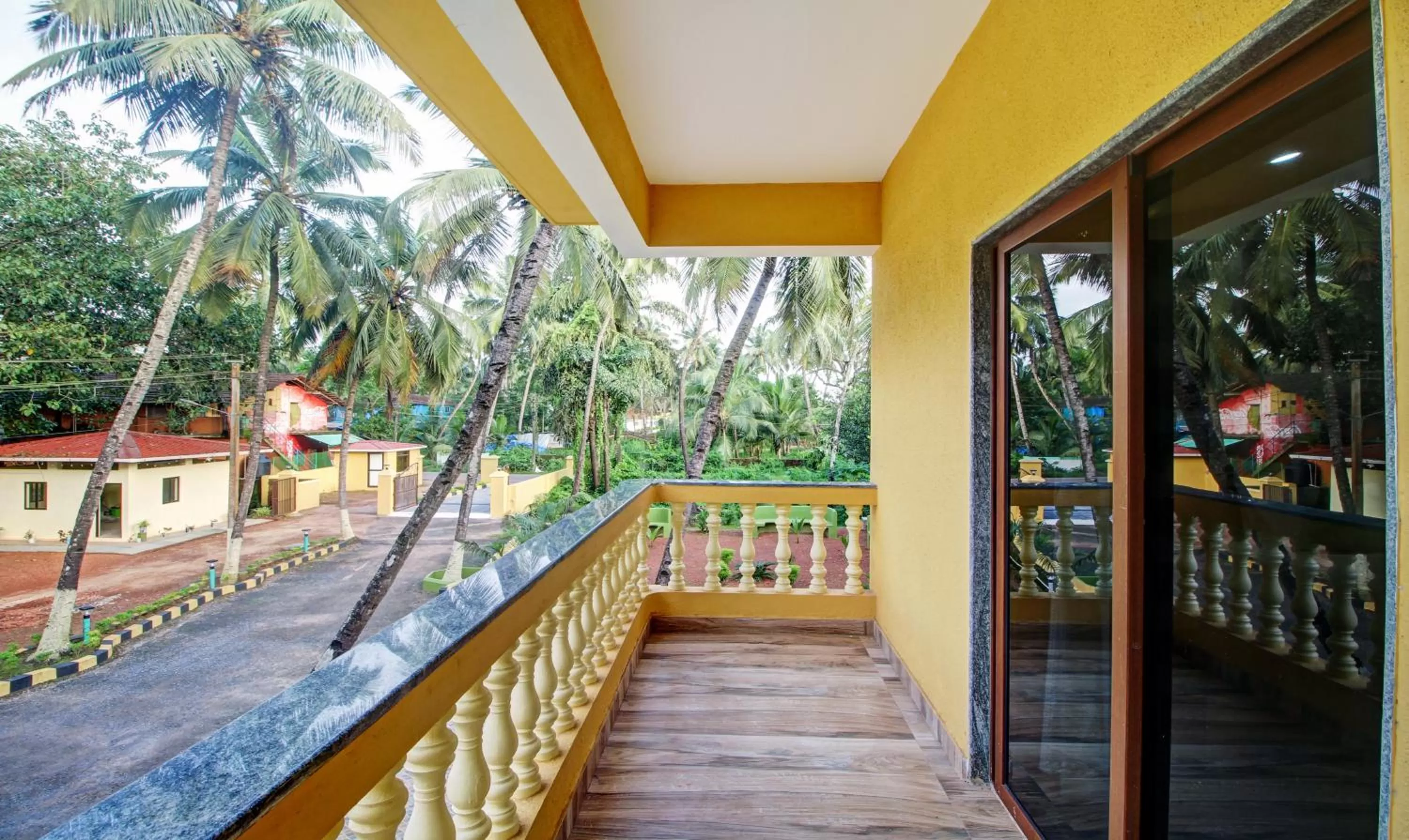 Balcony/Terrace in Treebo Majestic Palms, 2 Km From Colva Beach
