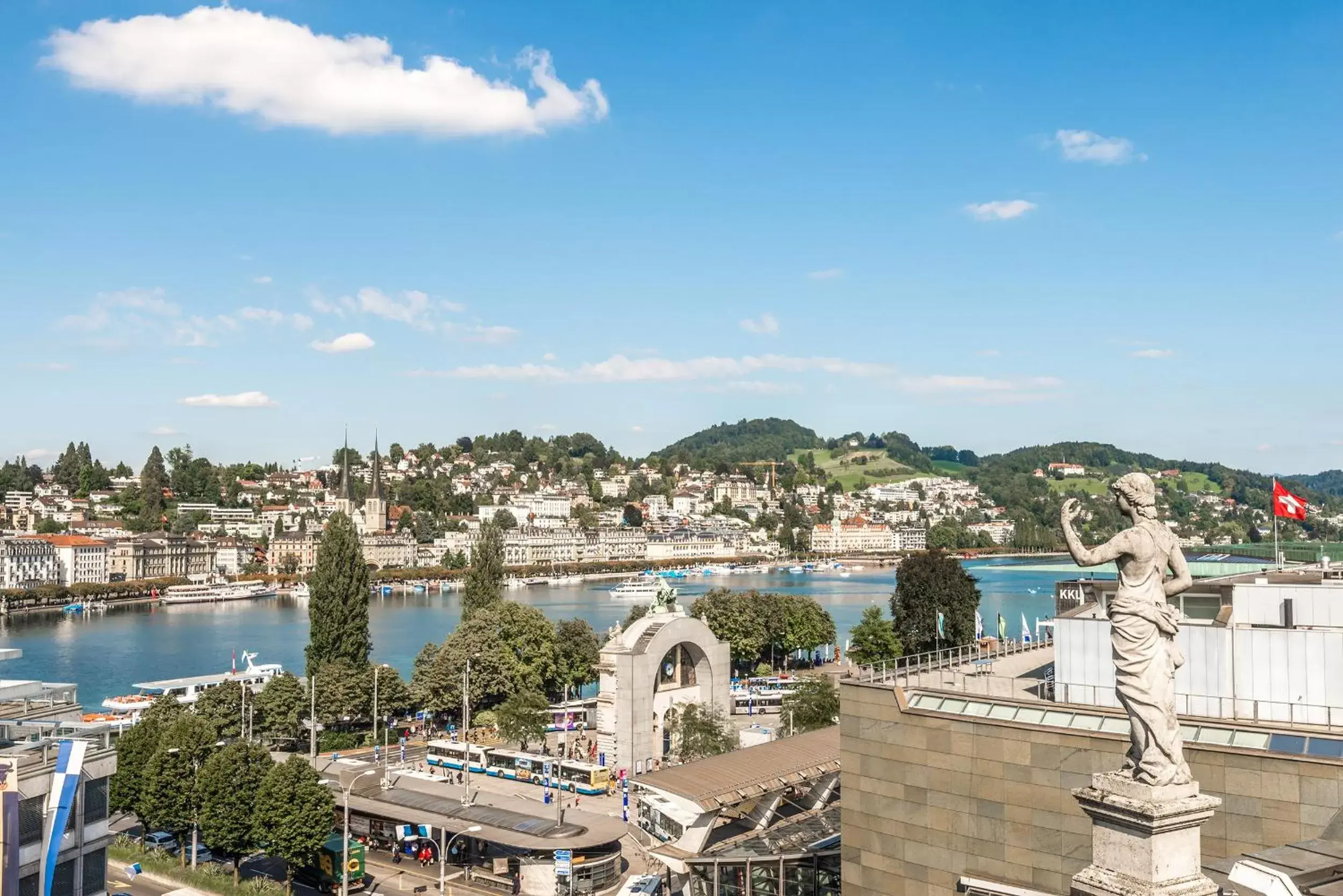 View (from property/room), View in Hotel Monopol Luzern