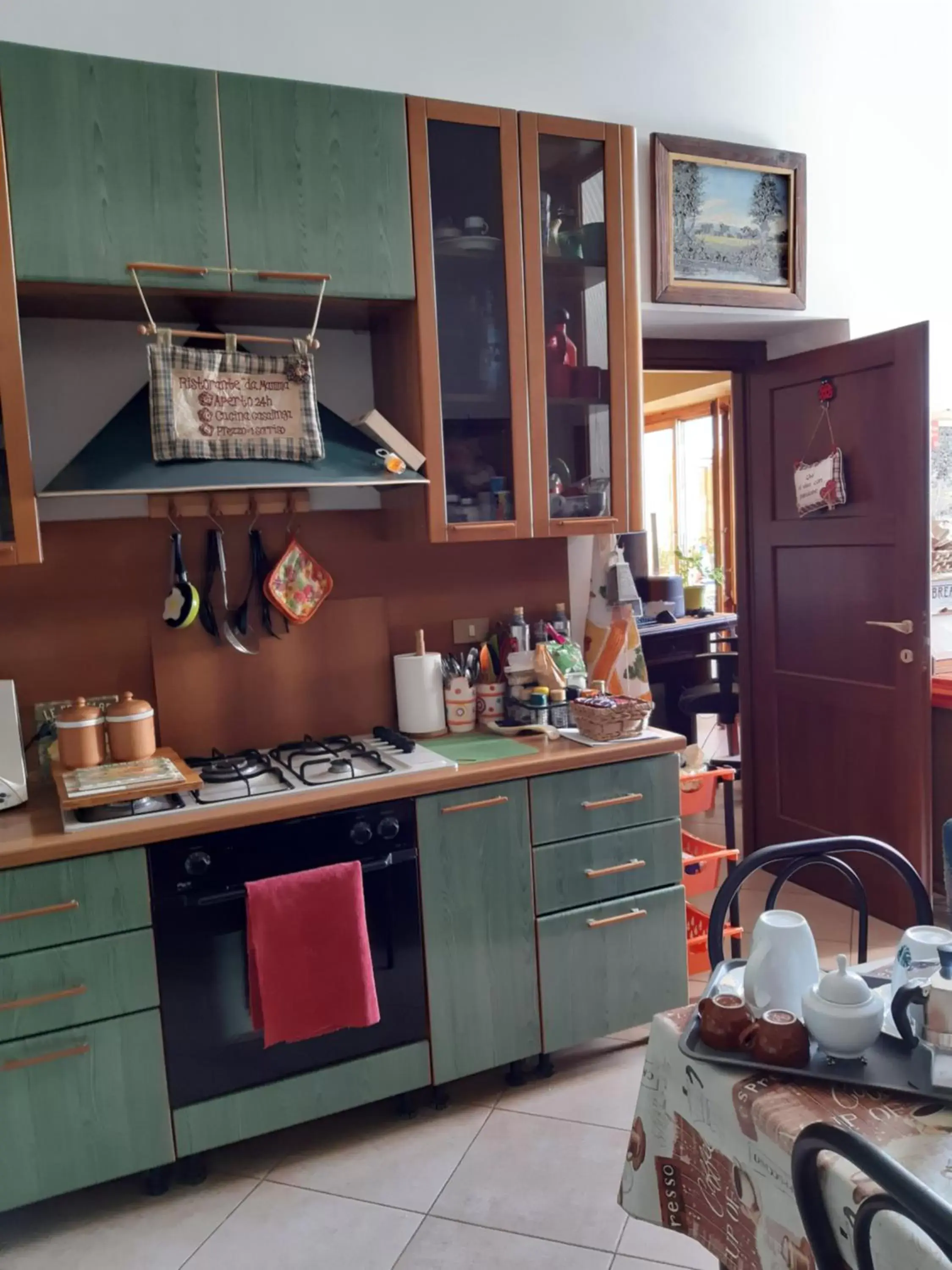 Kitchen/Kitchenette in La Terrazza sul Porto