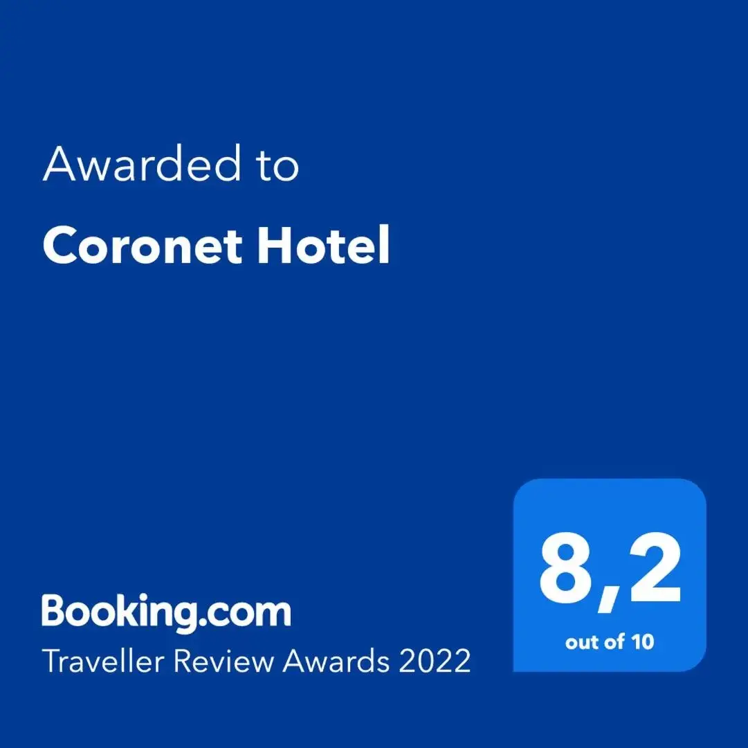 Logo/Certificate/Sign/Award in Coronet Hotel