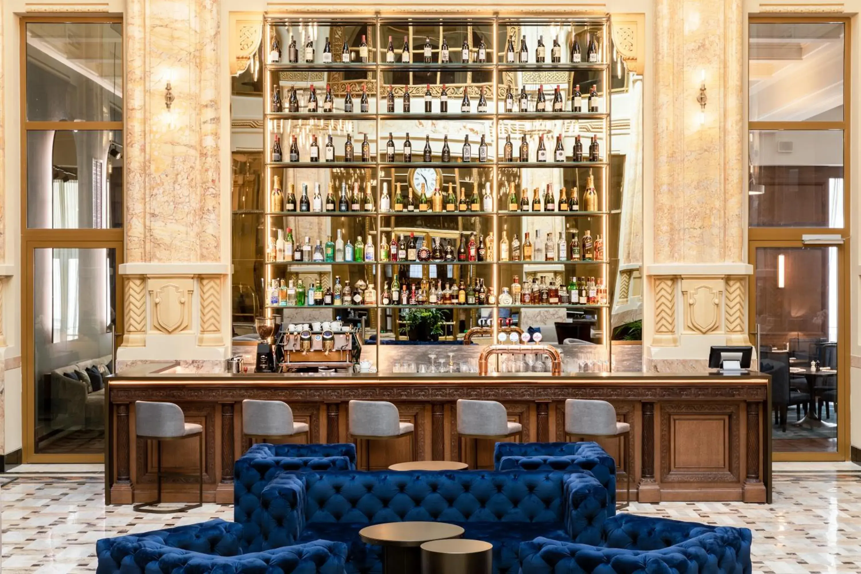 Lounge or bar in The Marmorosch Bucharest, Autograph Collection Lounge or bar in The Marmorosch Bucharest, Autograph Collection
