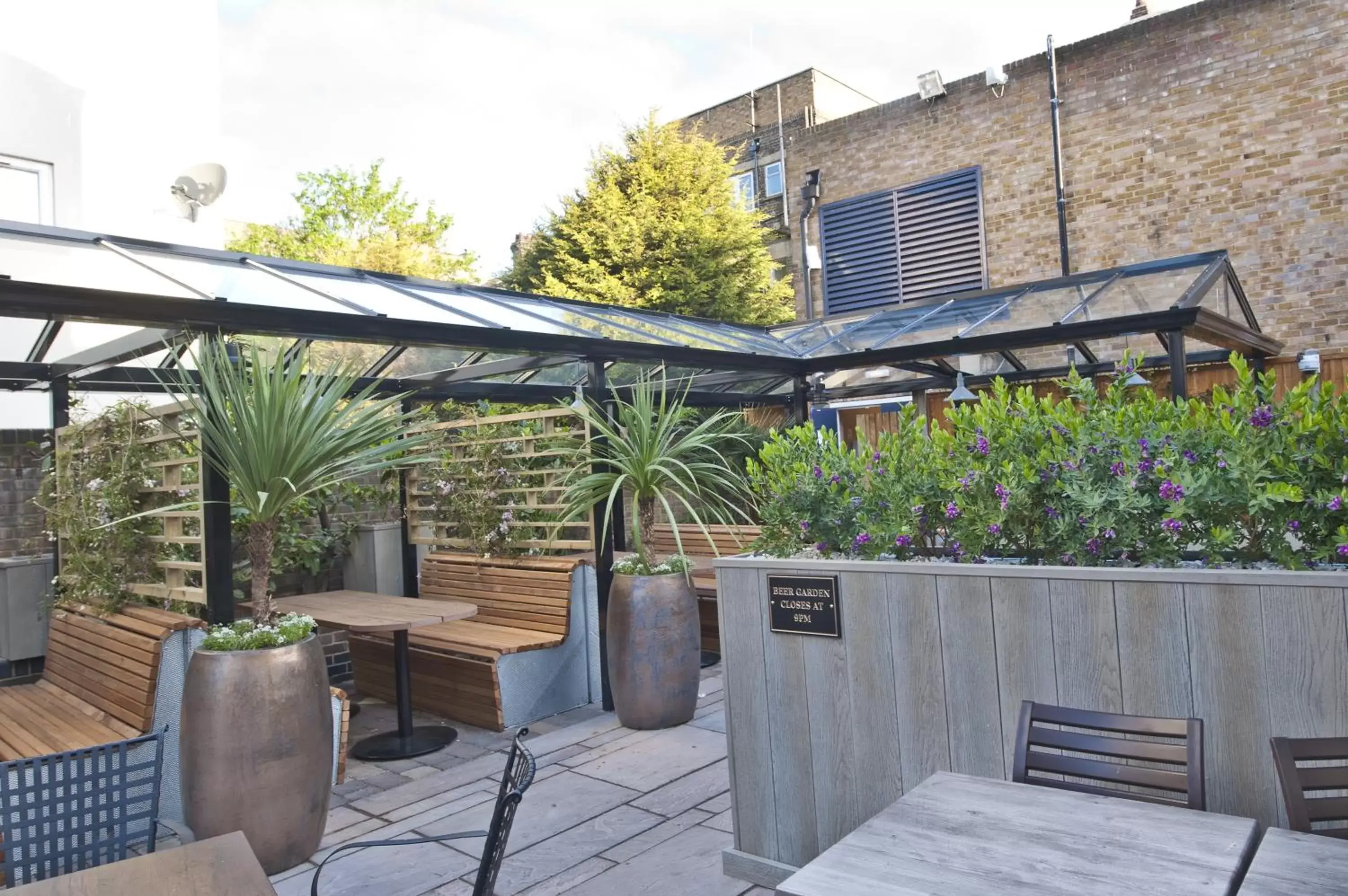 Patio in The Last Post Wetherspoon Hotel