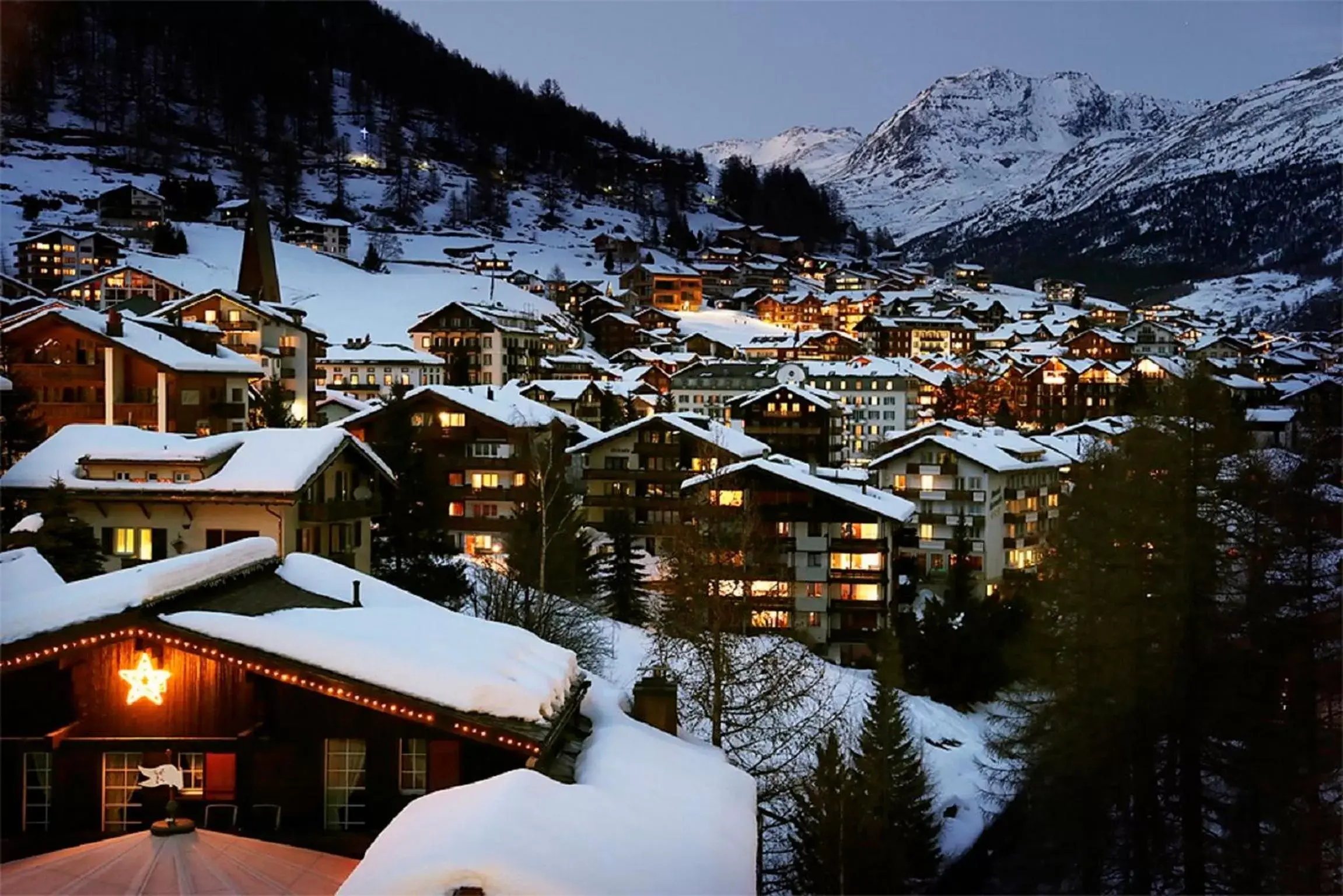 View (from property/room), Winter in Amber Ski-in/out Hotel & Spa