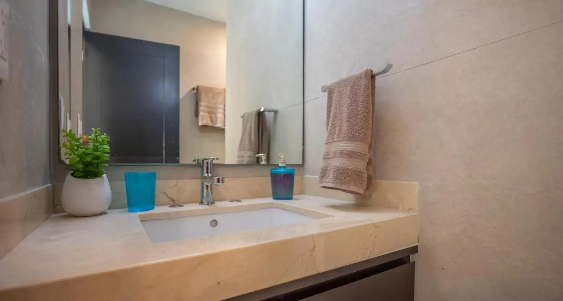 Bathroom in Beachfront Penthouses by LivIN Cancun