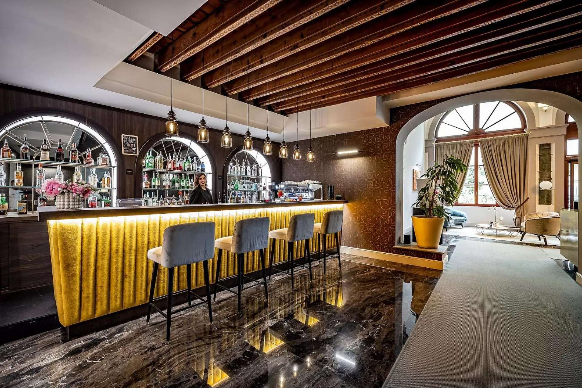 Lounge or bar in Palazzo Alfieri - Place of Charme