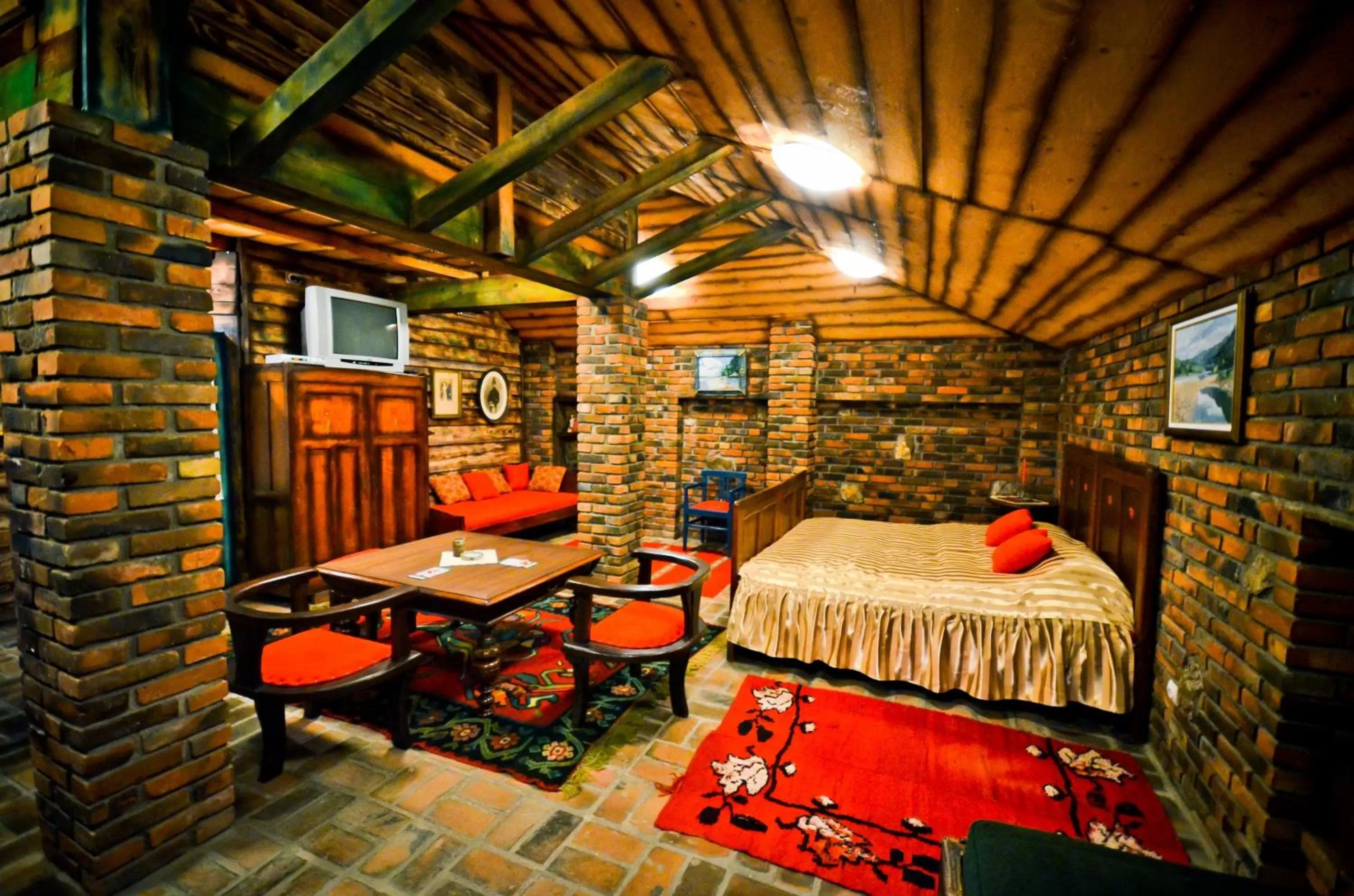 Bed in B&B Etno Village Sunčana Reka