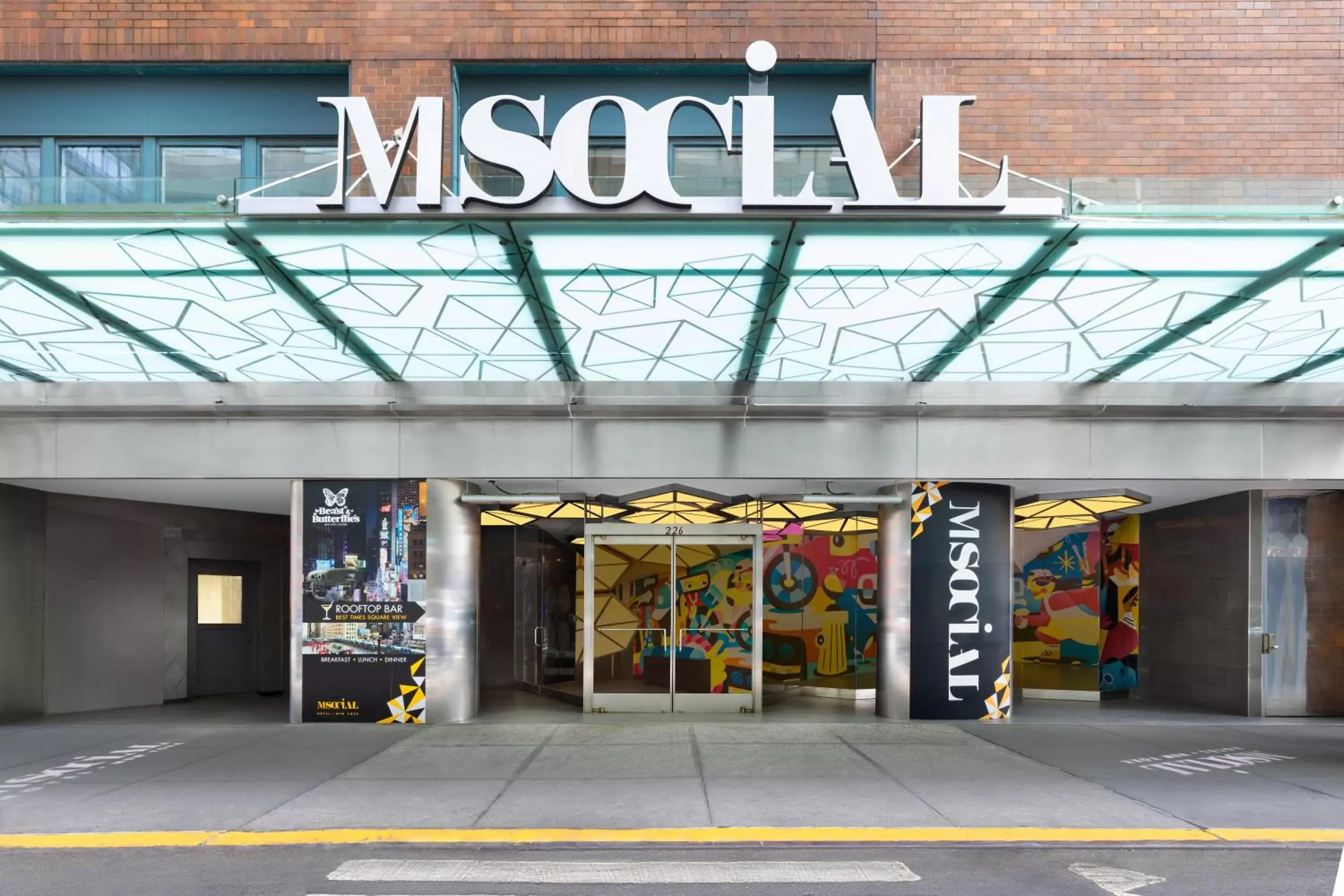 Facade/entrance, Property Logo/Sign in M Social Hotel Times Square New York