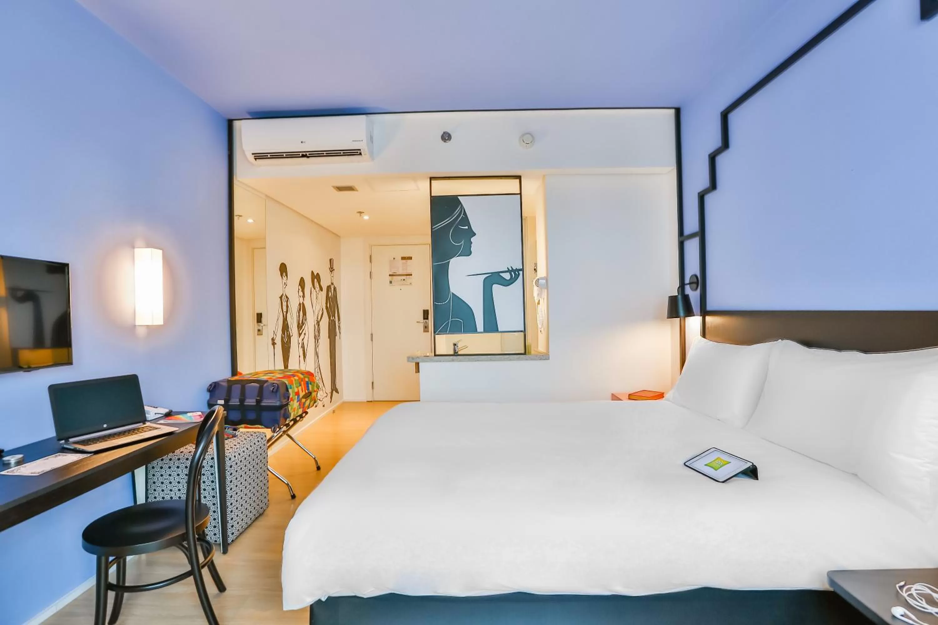 Bedroom, Bed in ibis Styles Goiania Marista