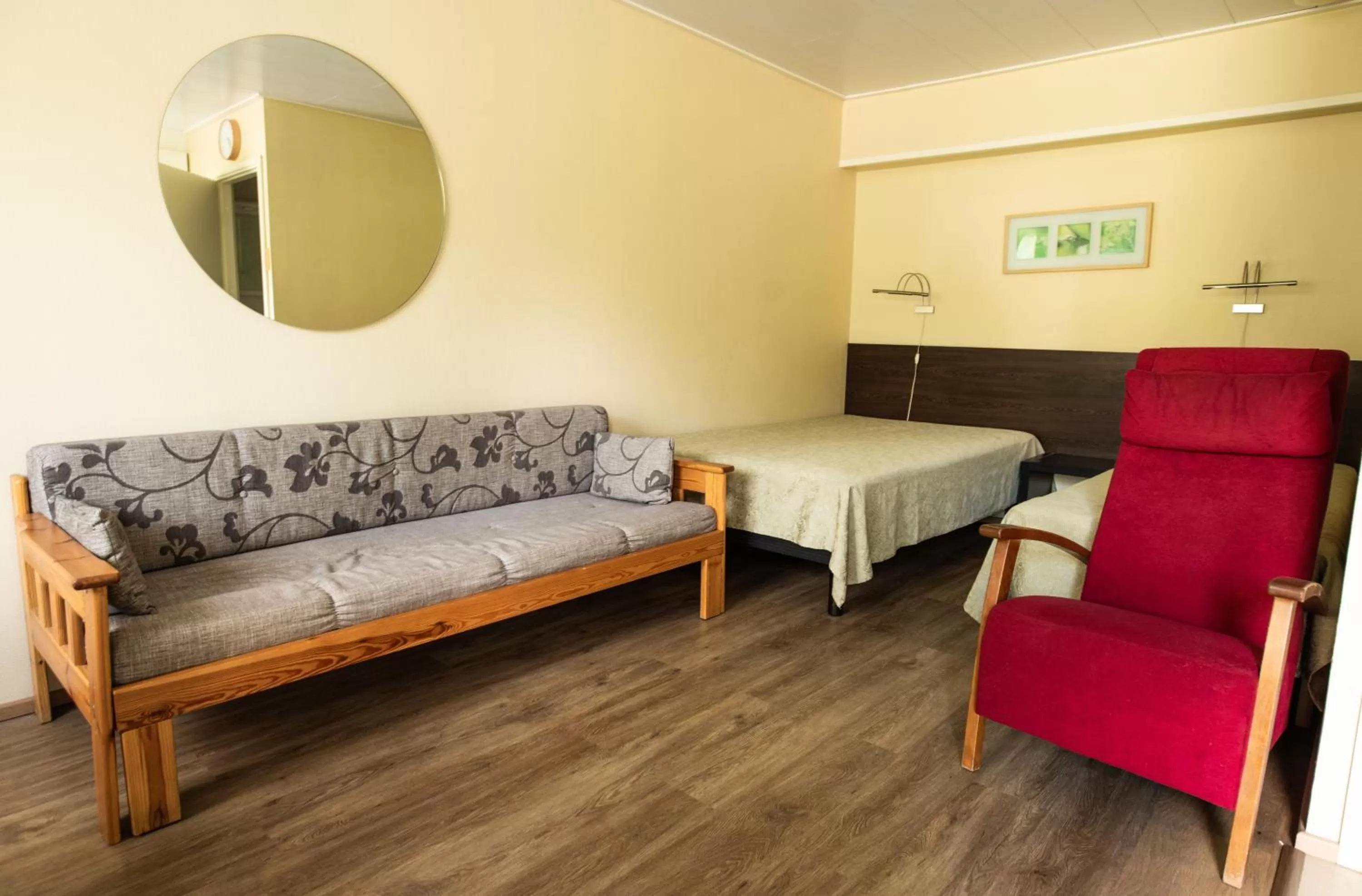 Bed in Motelli Rovaniemi