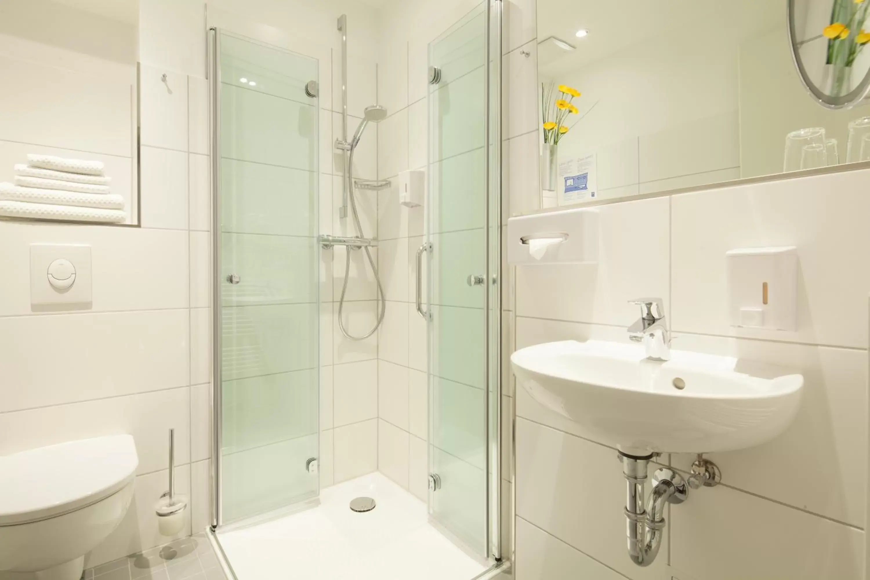 Shower, Bathroom in Hotel Kastanienhof