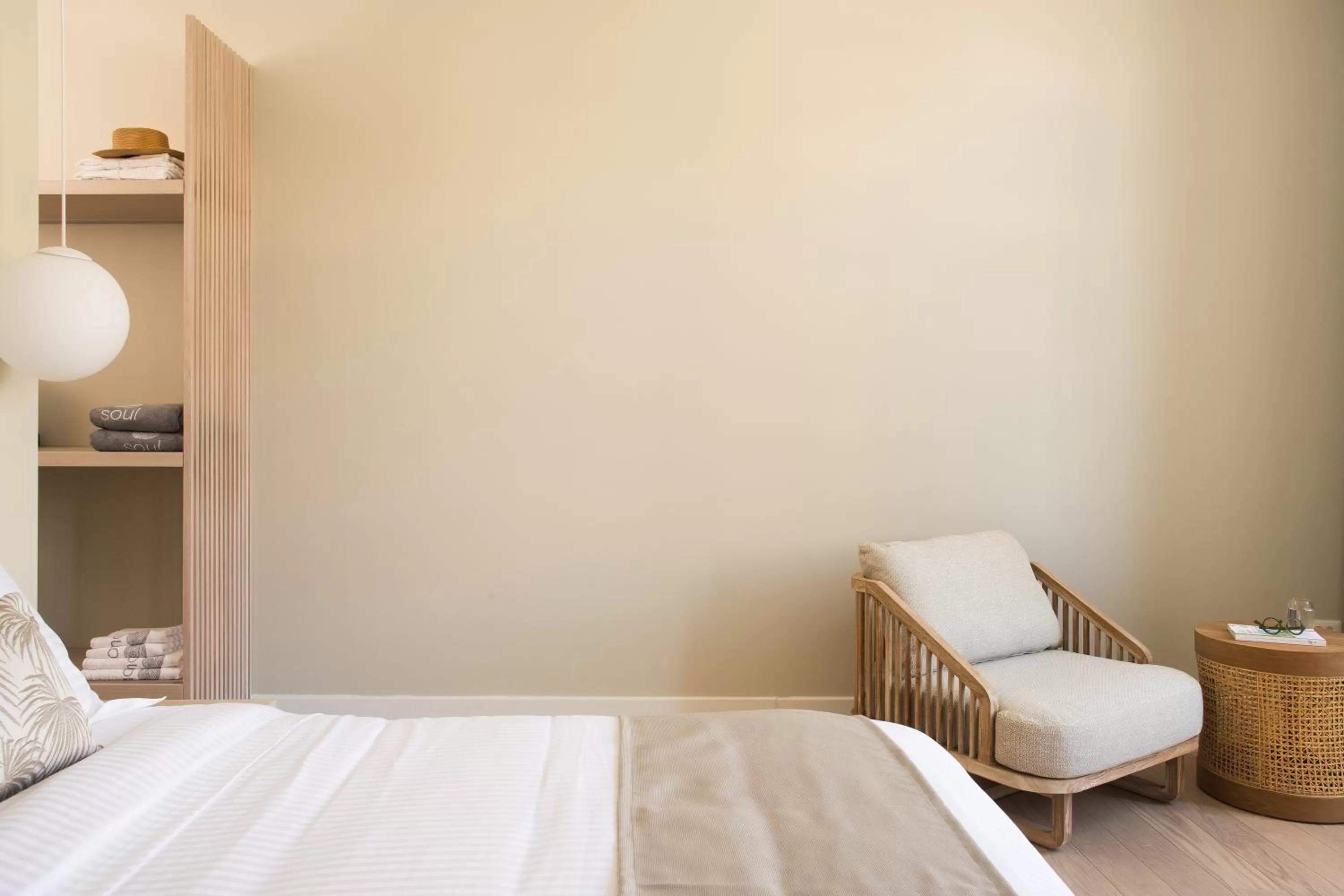 Bed in SYROS SOUL LUXURY SUITES