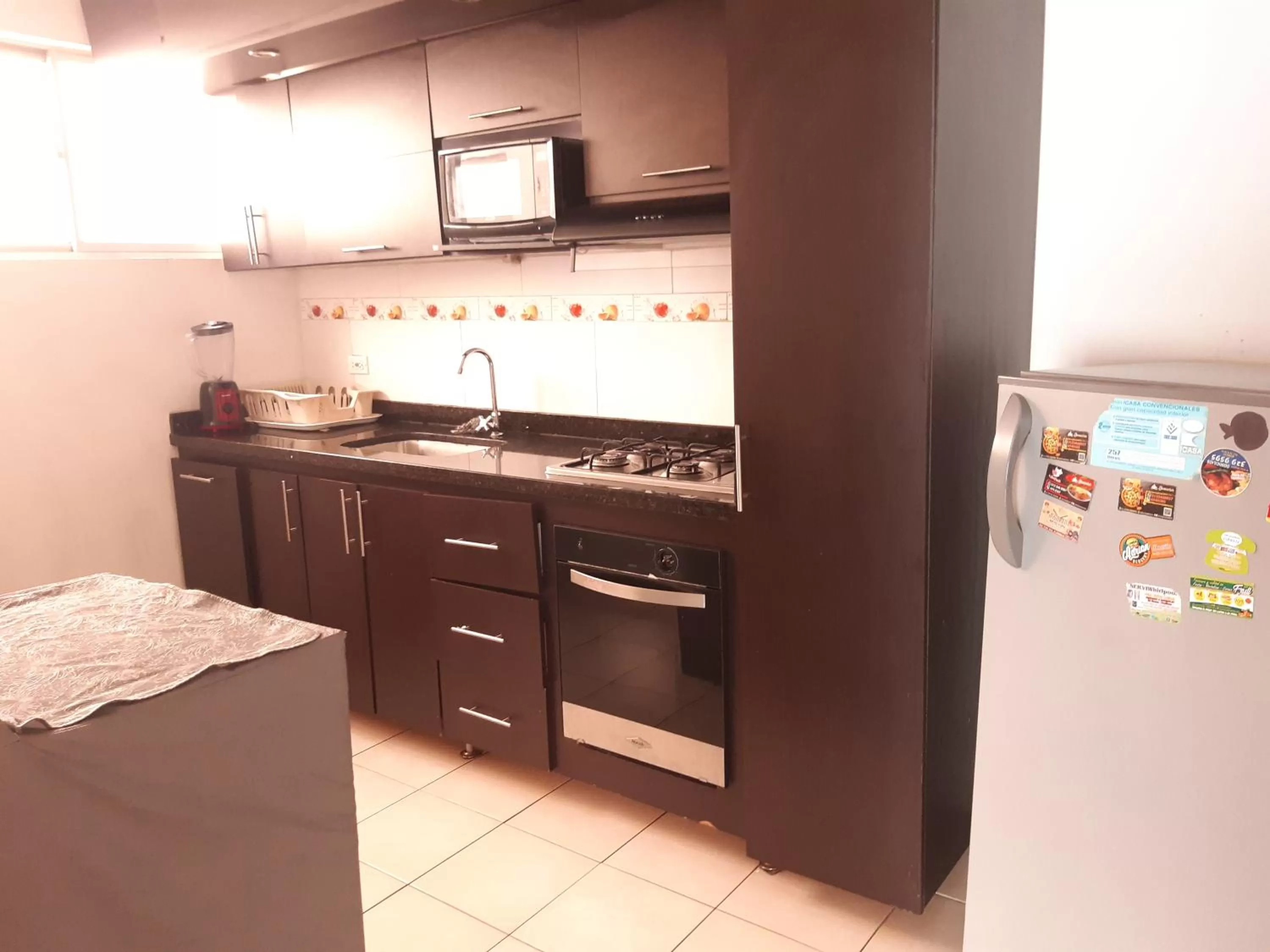 Kitchen or kitchenette in Apartamentos Plaza Modelia
