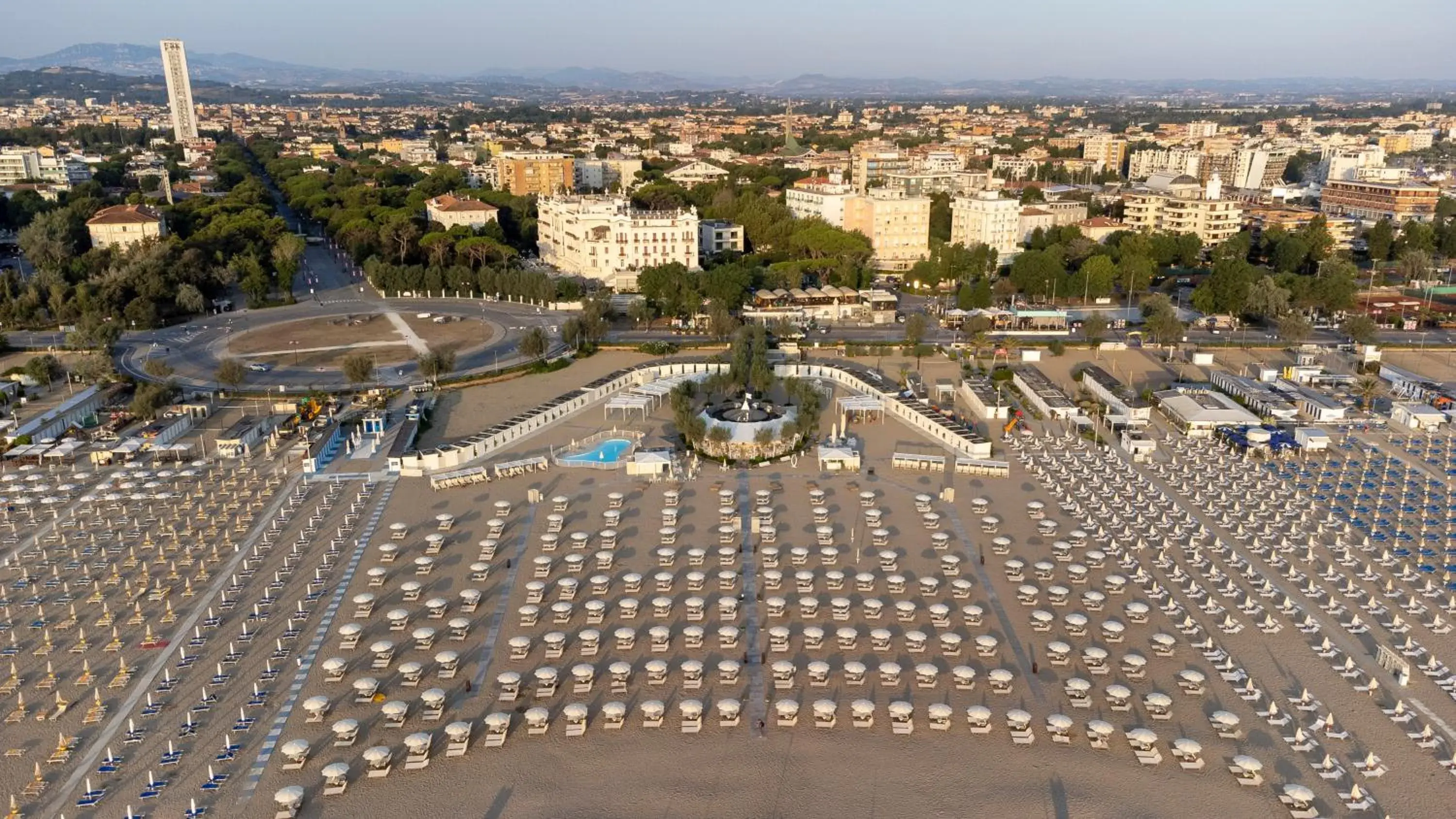 Beach, Bird's-eye View in Residenza Parco Fellini