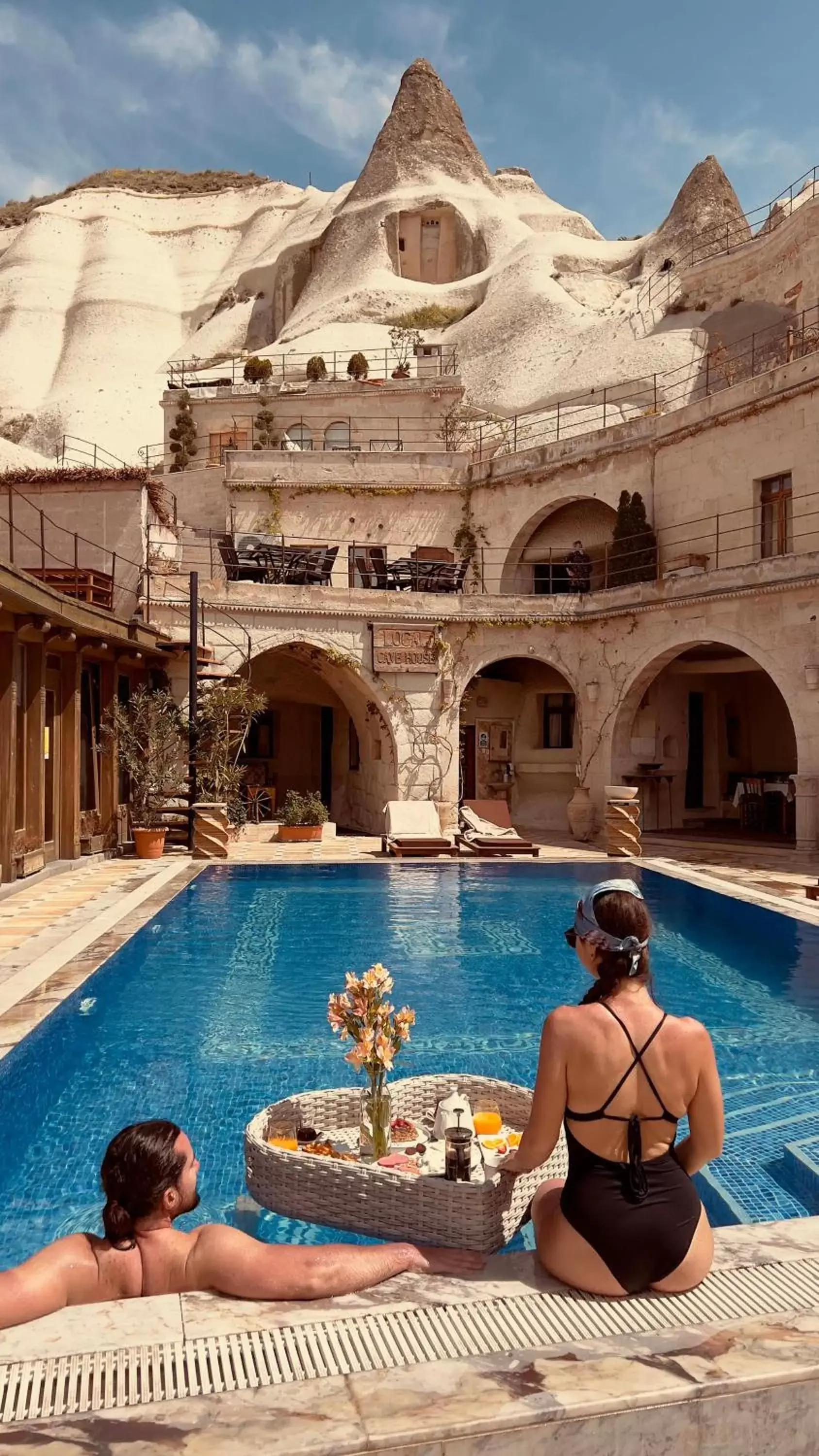 Swimming Pool in Local Cave House Hotel