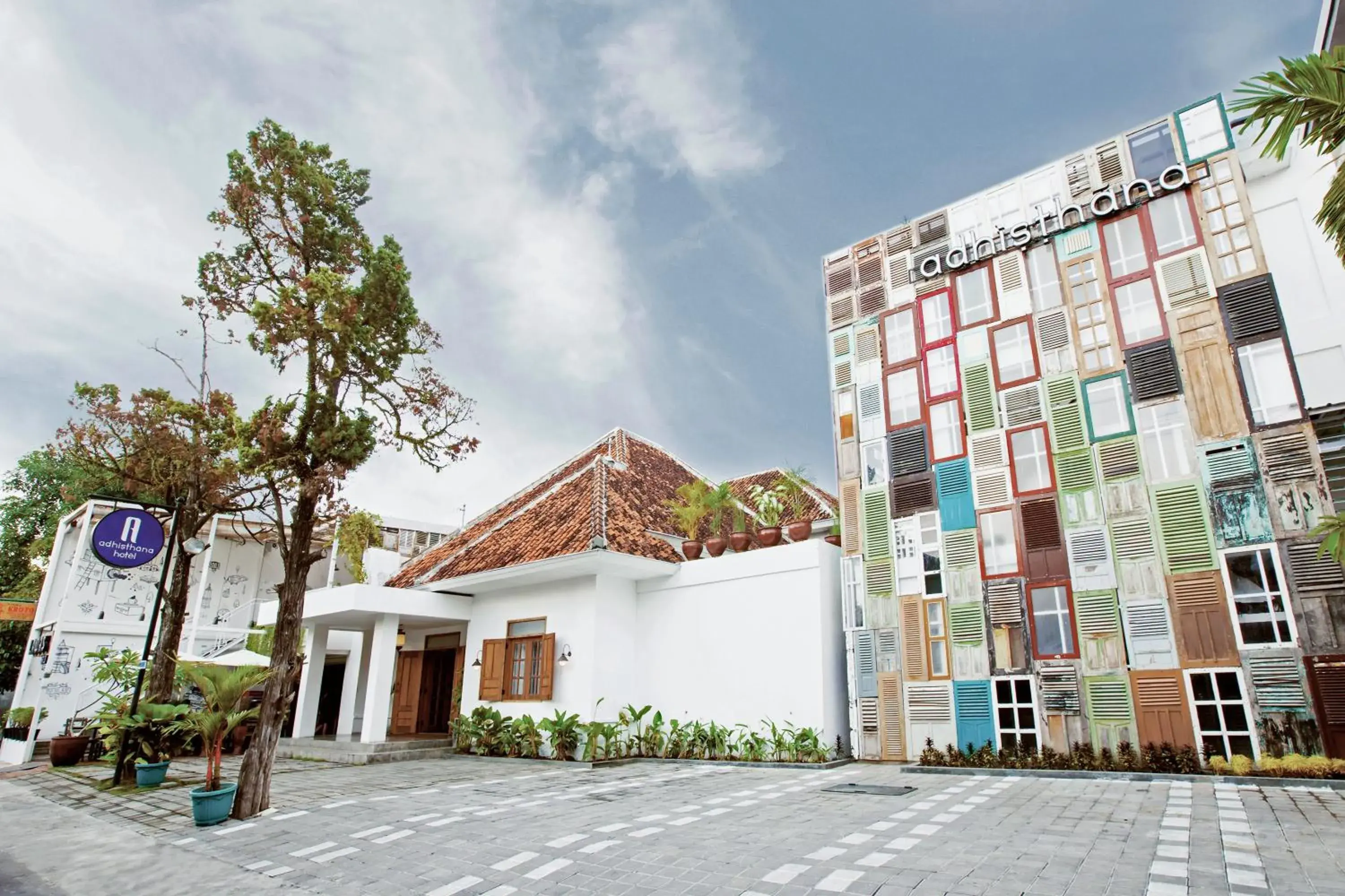 Facade/entrance, Property Building in Adhisthana Hotel Yogyakarta