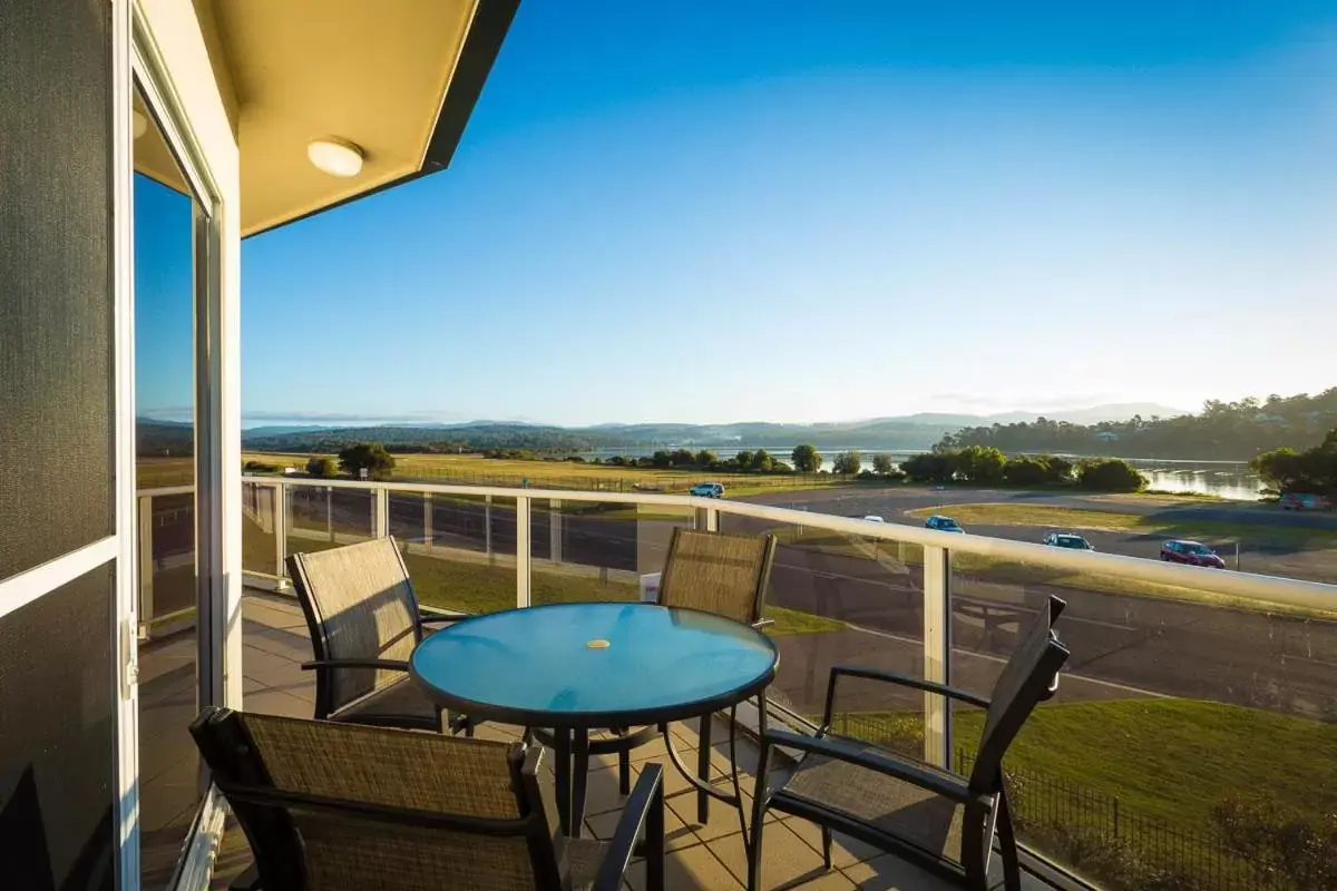 Lake view, Balcony/Terrace in Waterview Luxury Apartments