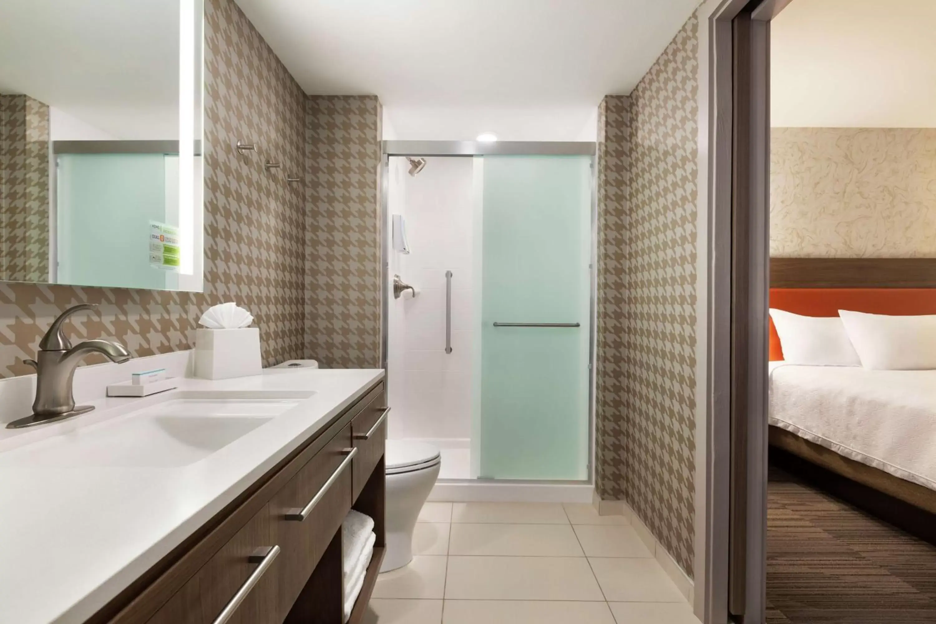 Bathroom in Home2 Suites By Hilton Portland Airport