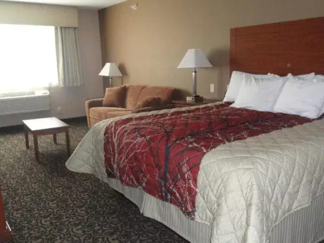 Bed in Canby Inn and Suites
