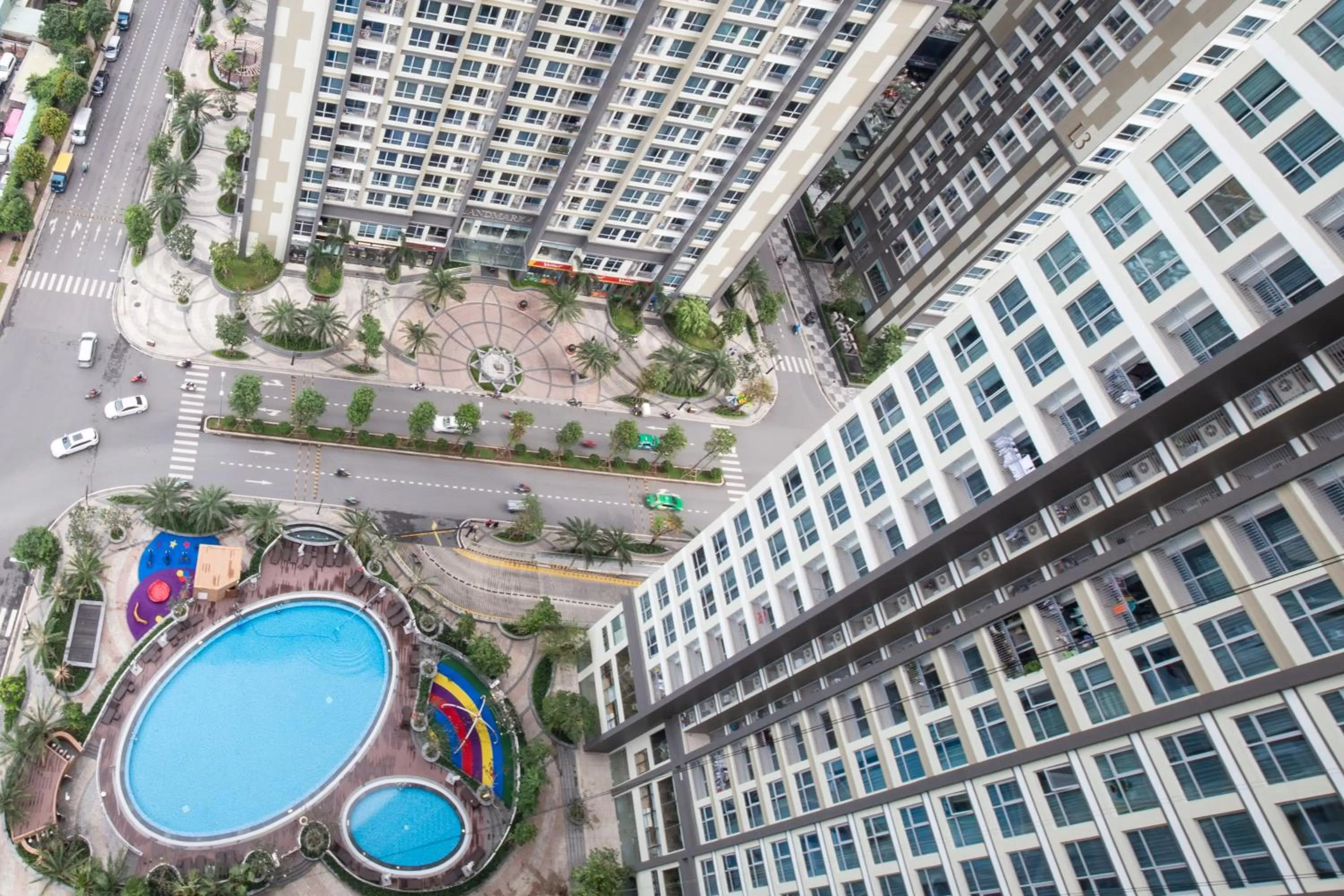 Bird's eye view, Bird's-eye View in Vinhomes Central Park-Nice Homes