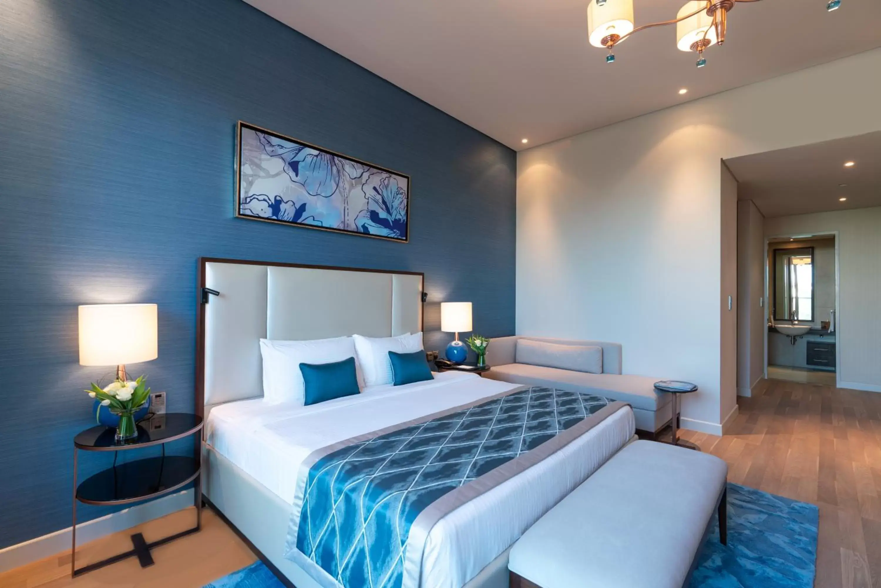 Bedroom, Bed in Rixos The Palm Luxury Suite Collection - Ultra All Inclusive