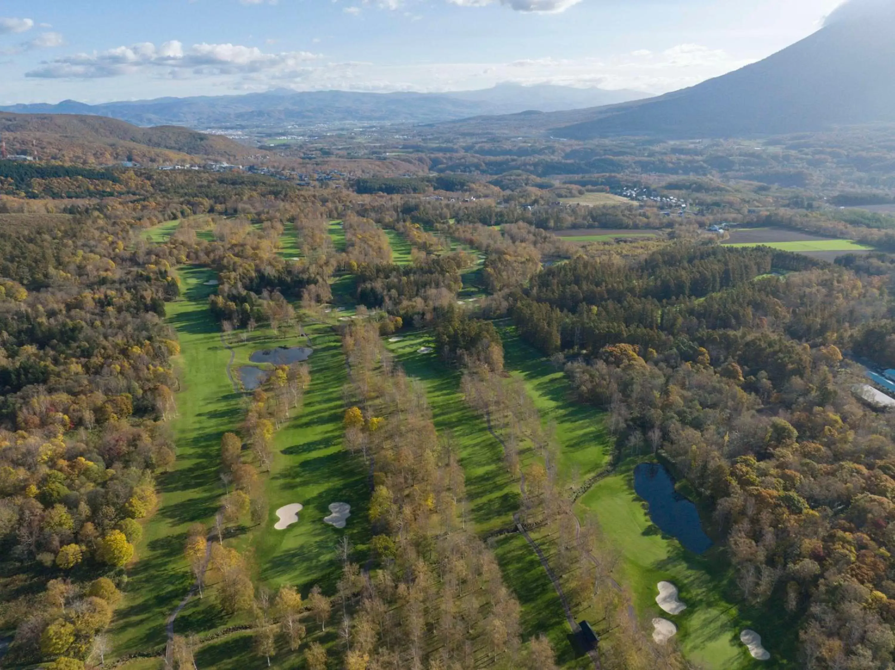 Golfcourse, Bird's-eye View in Hilton Niseko Village