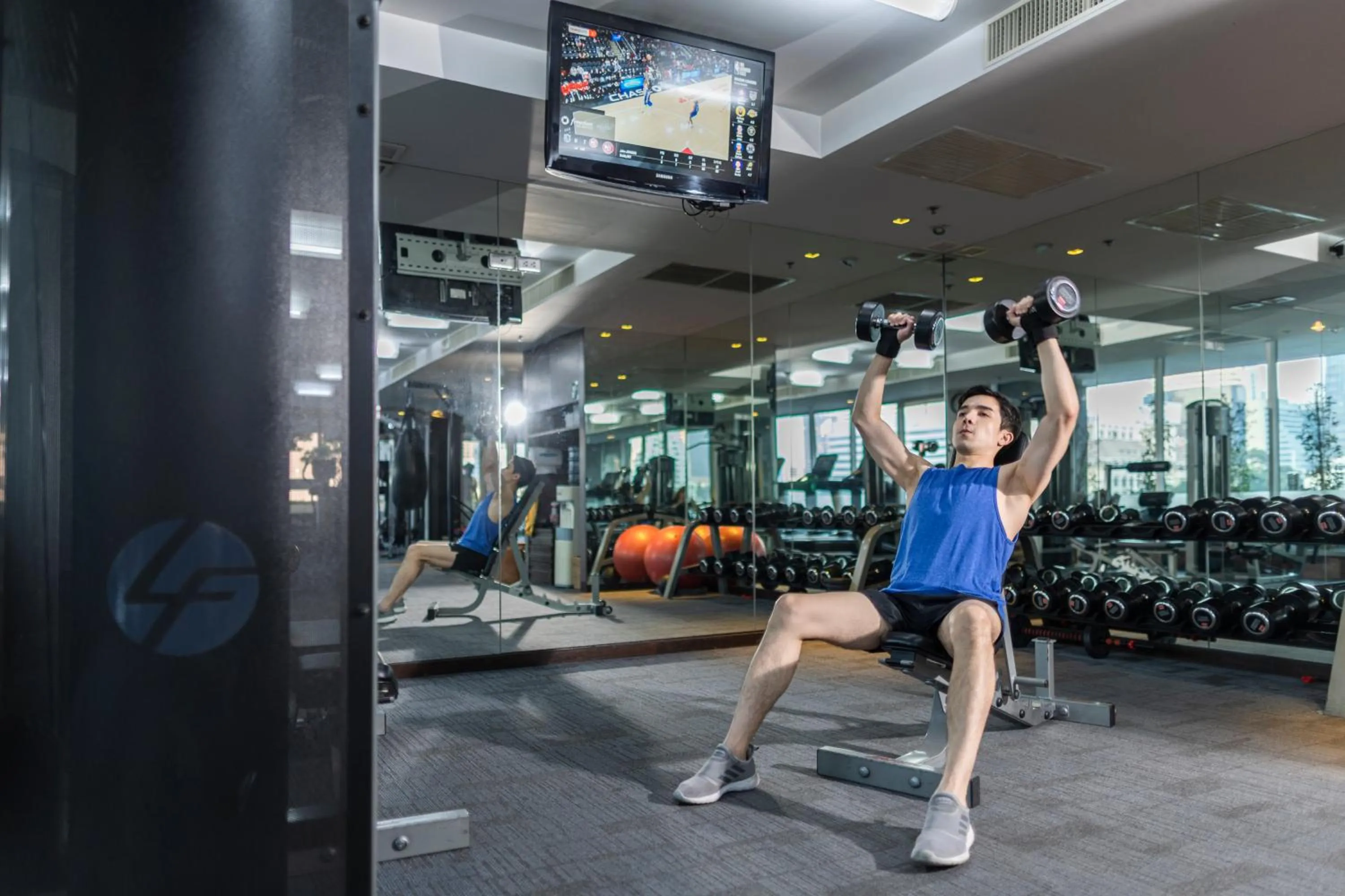 Fitness centre/facilities in Sathorn Vista, Bangkok - Marriott Executive Apartments