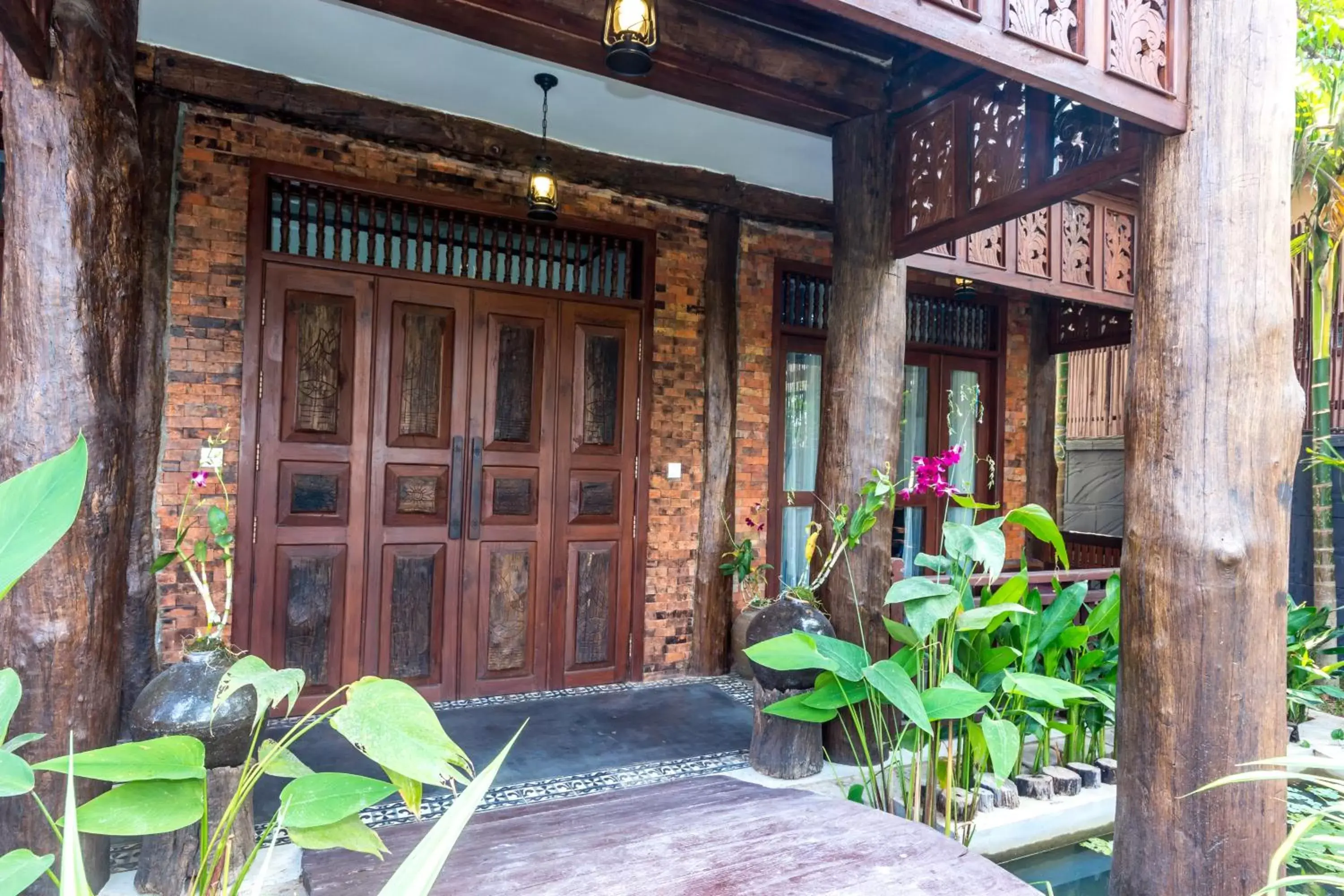 Balcony/Terrace in Java Wooden Villa & Residence