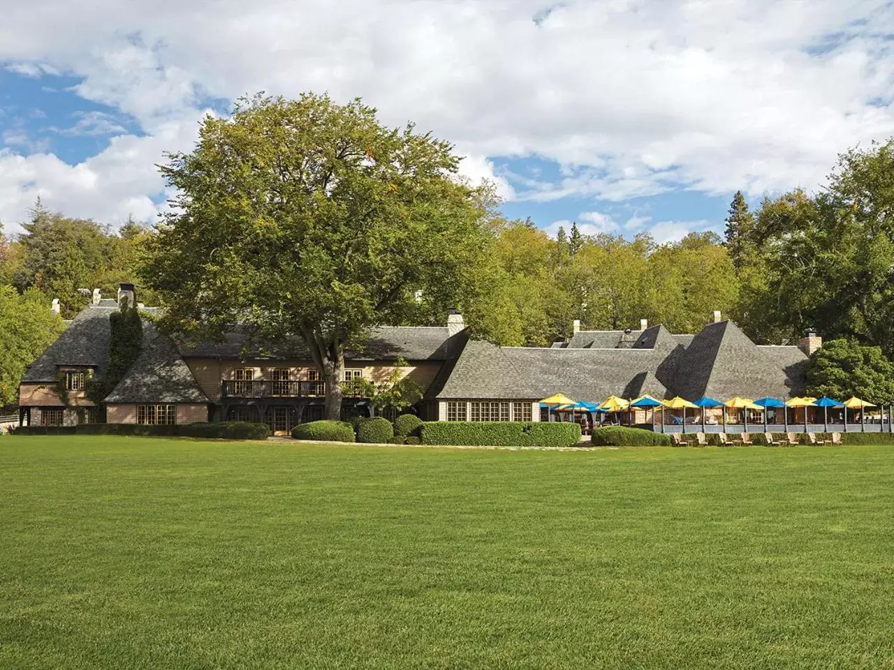 Facade/entrance, Property Building in UCLA Lake Arrowhead Lodge