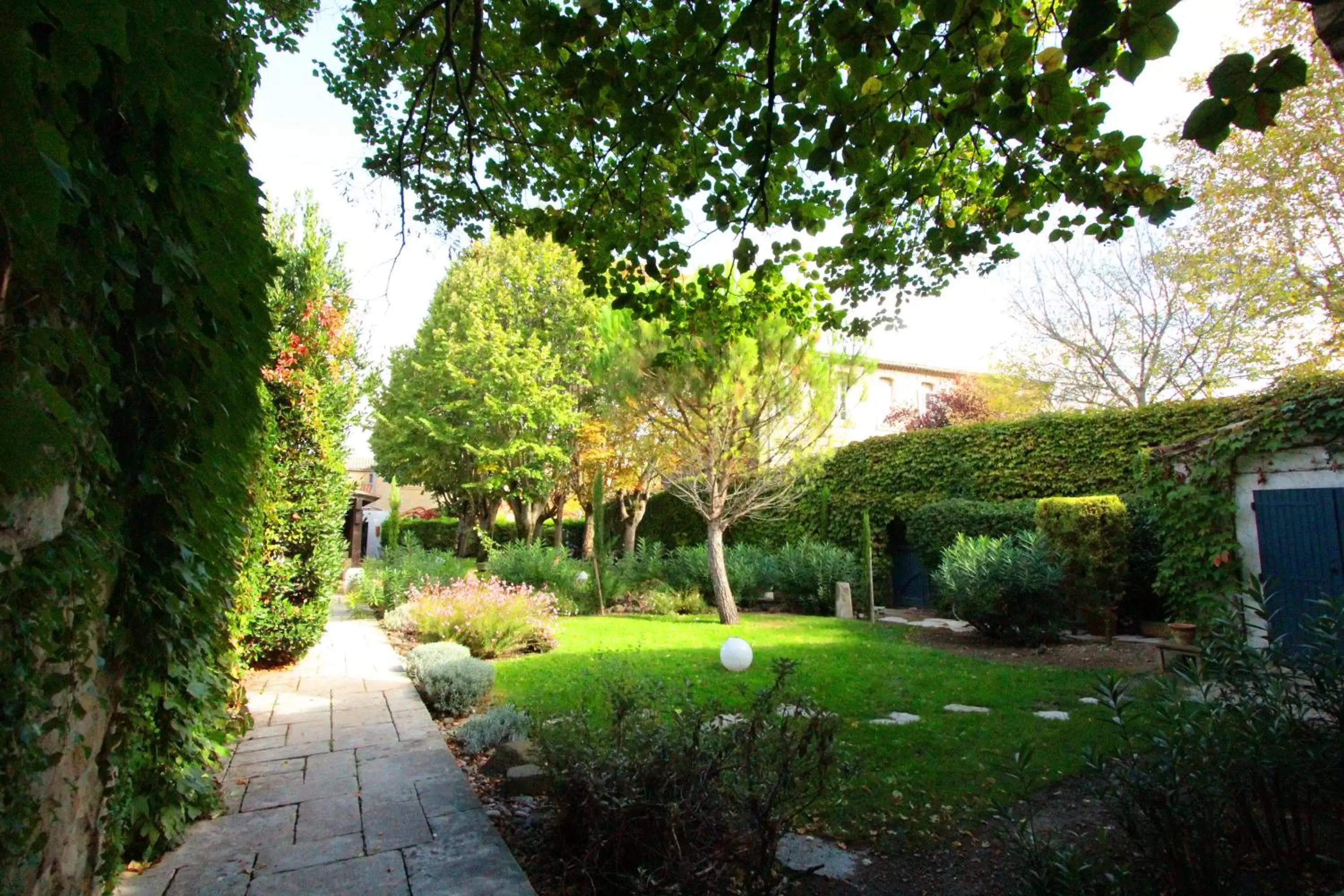 Garden in Hôtel Le Donjon - Cœur de La Cité Médiévale