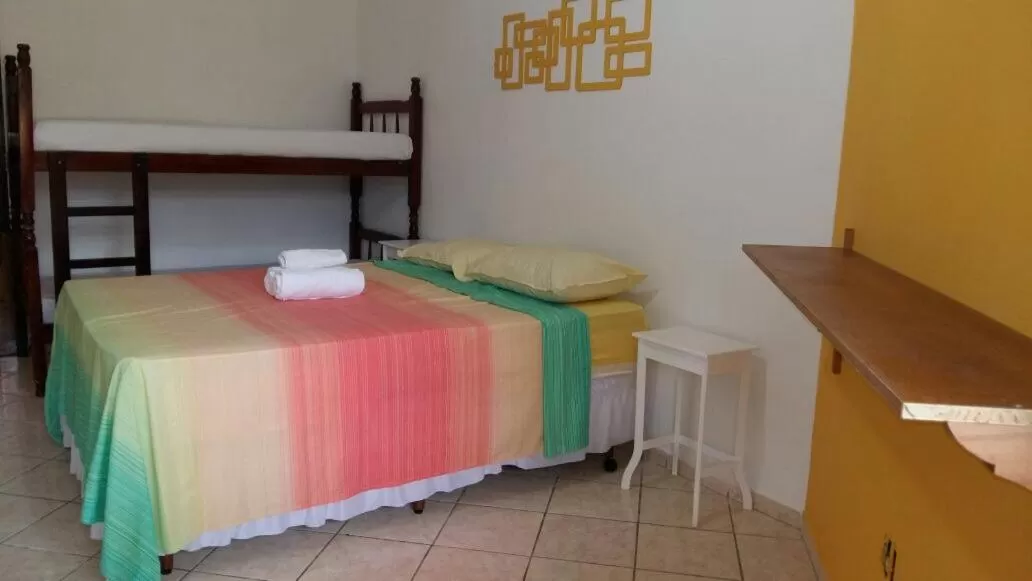 Bed in Pousada da Rose Paraty