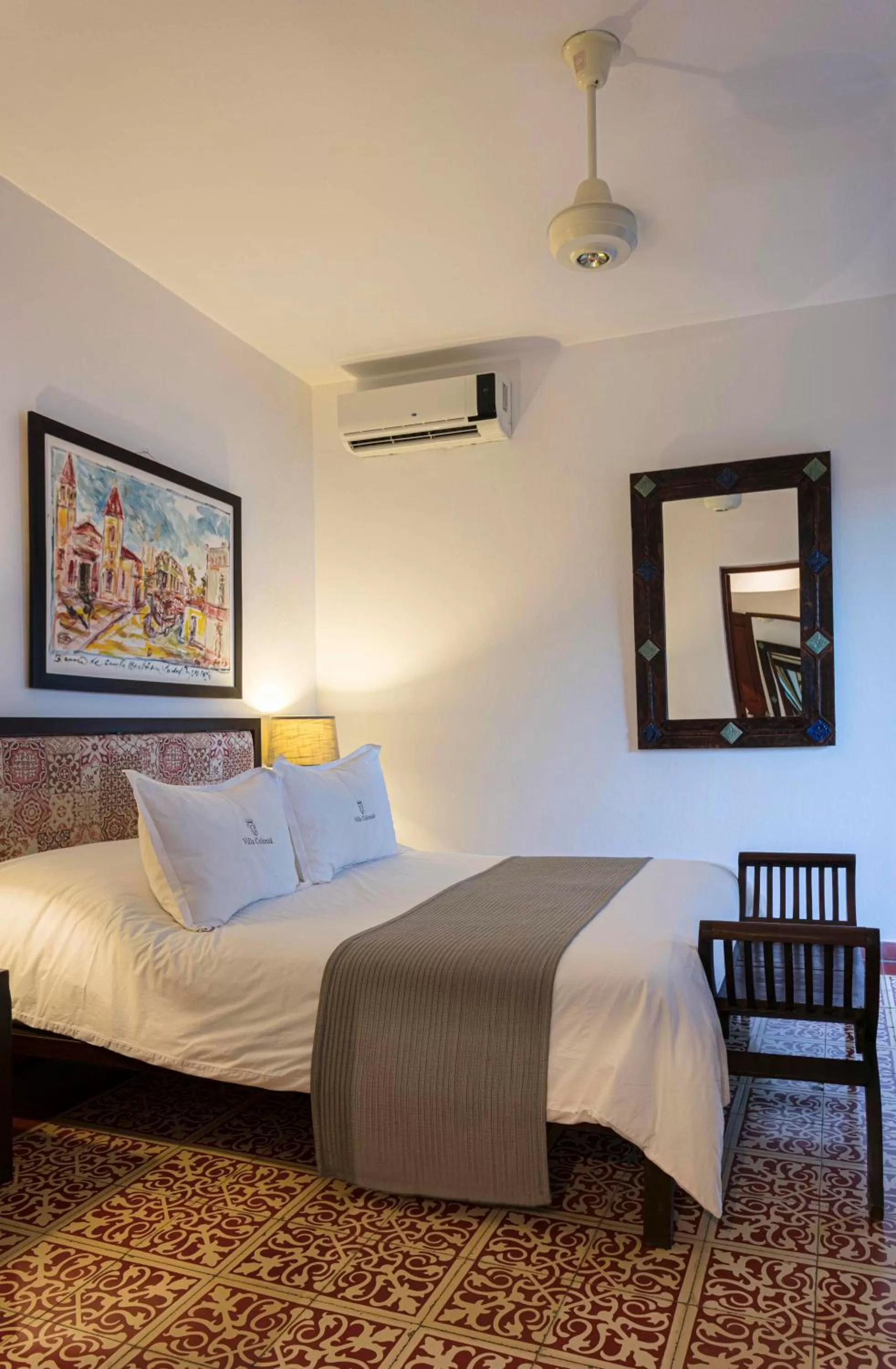 Bed in Hotel Villa Colonial