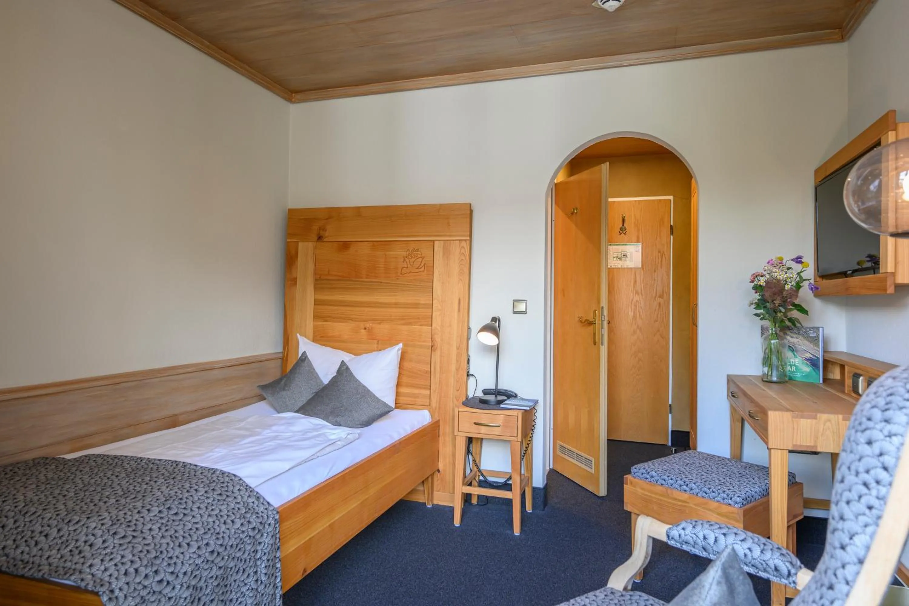 Photo of the whole room, Bed in Biohotel Garmischer Hof