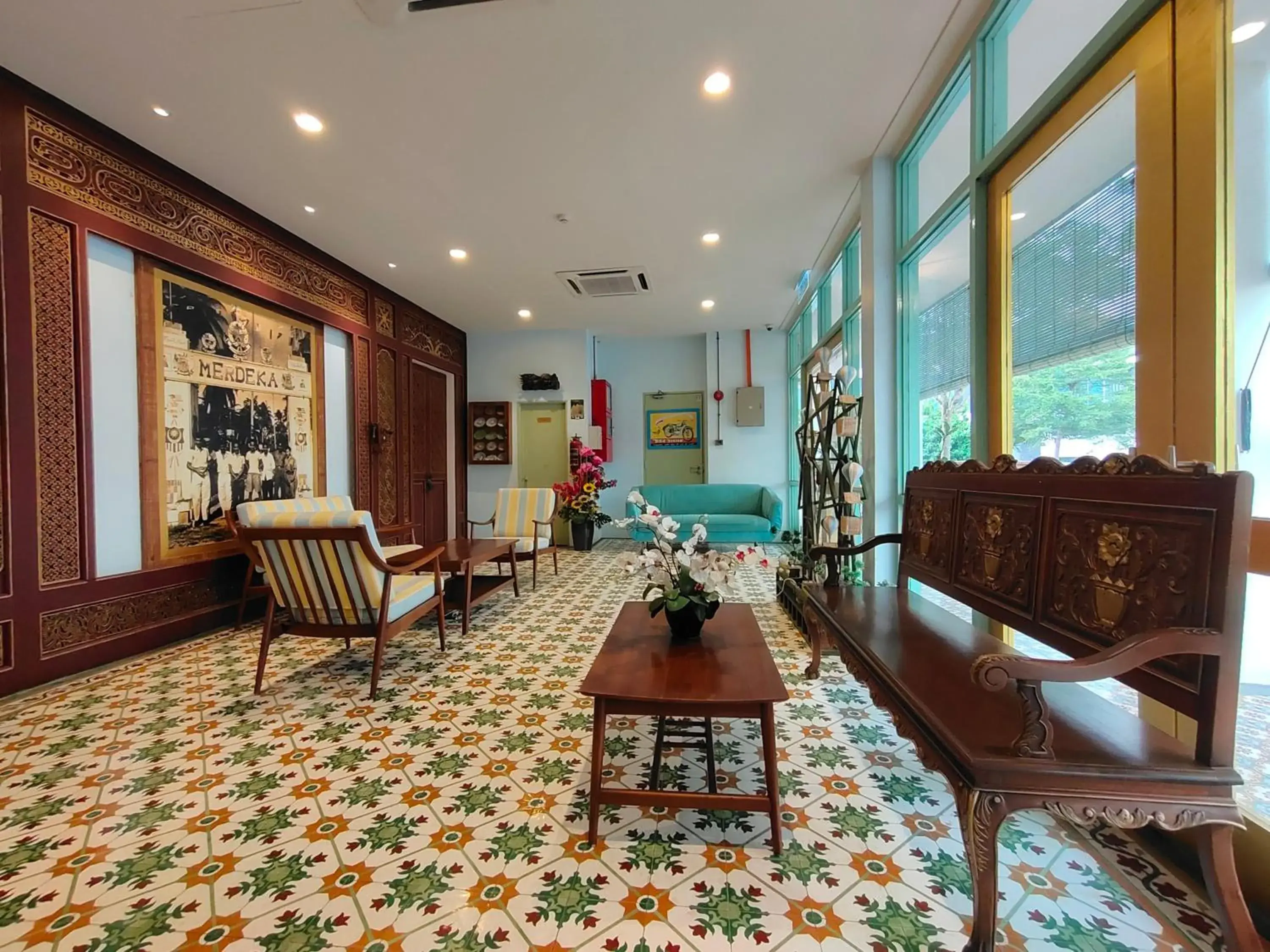 Seating area in Kapitan Kongsi Boutique Hotel