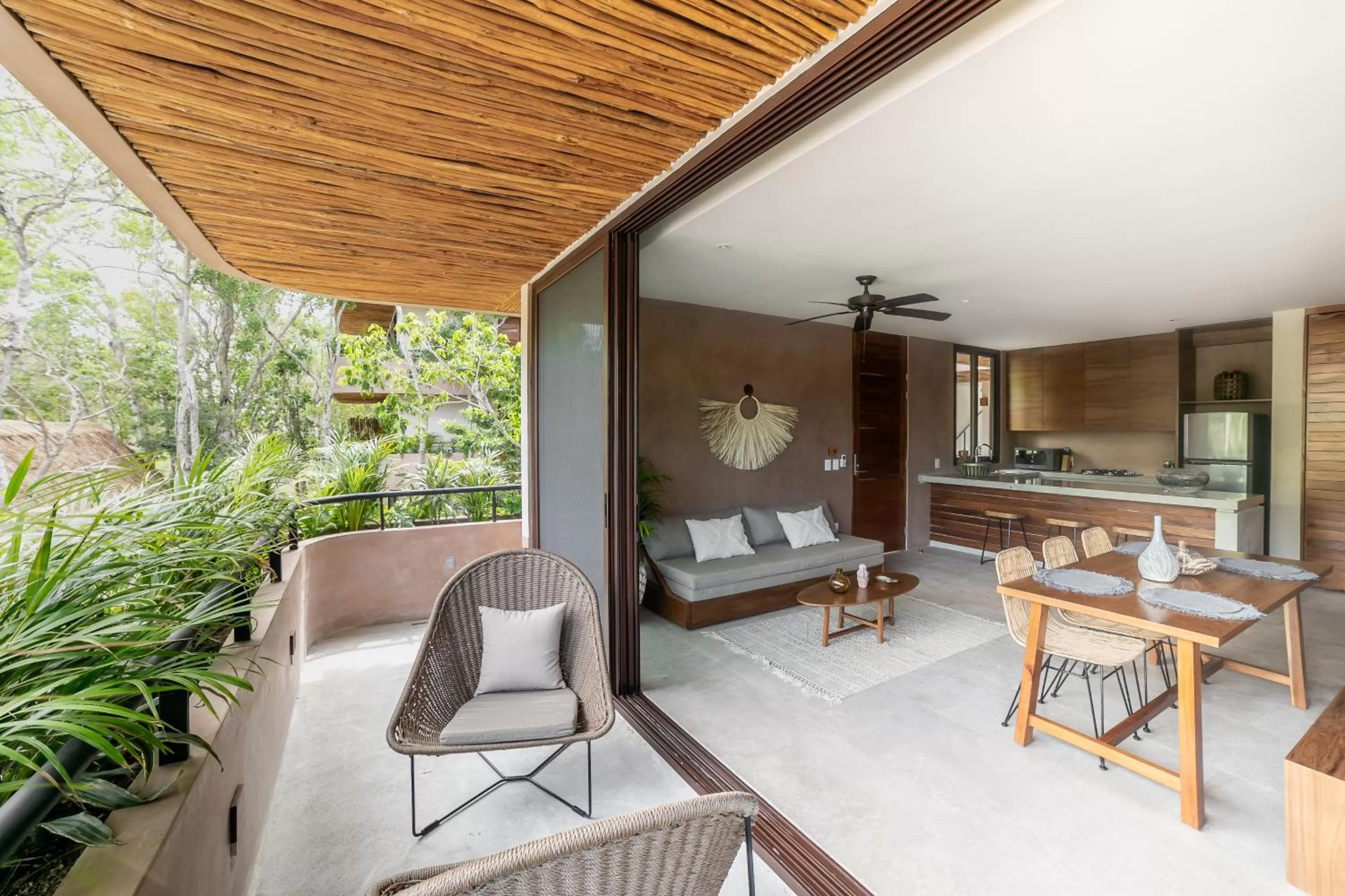 Living room in Zereno Tulum Beach Club Access