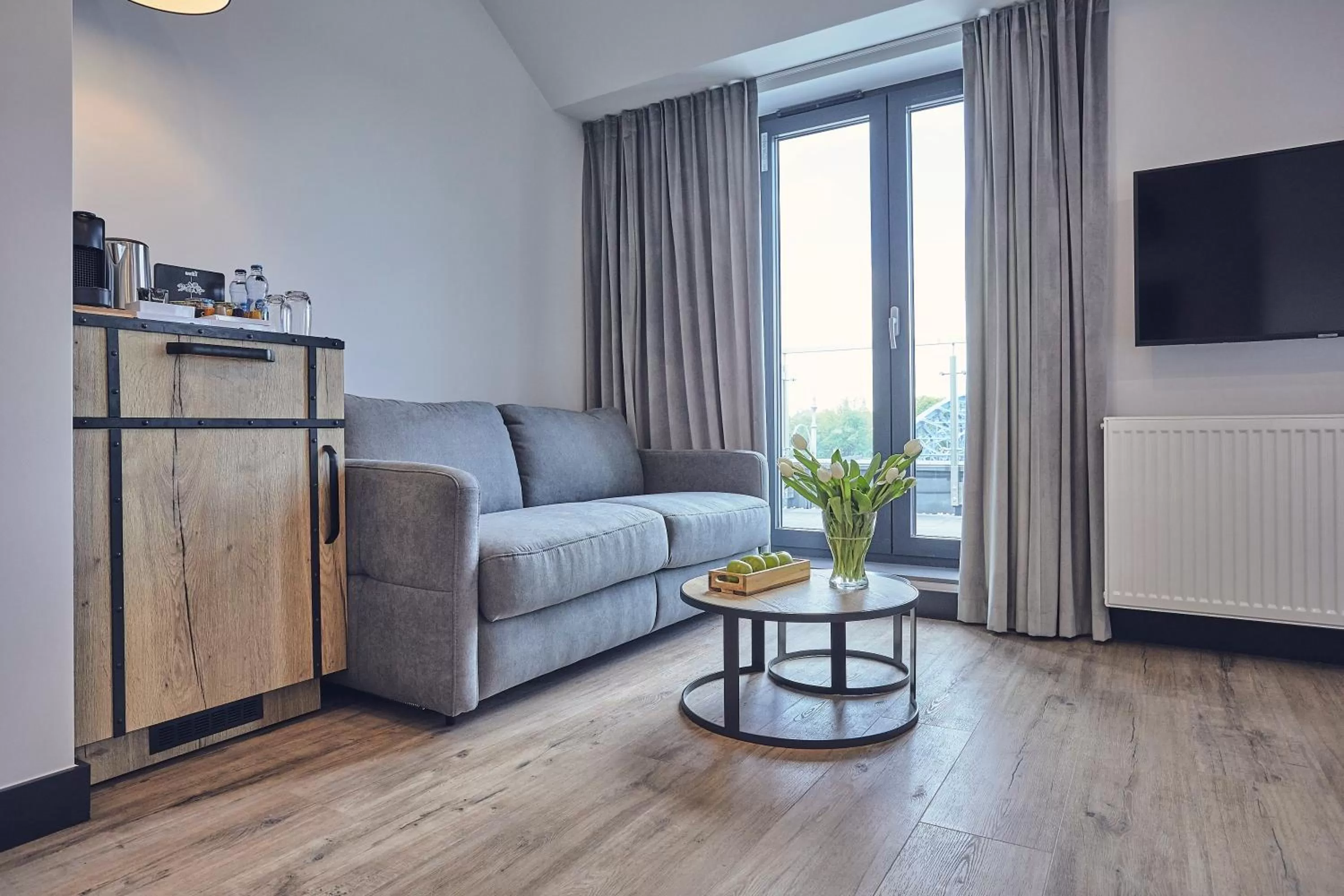 Seating area in The Bridge Suites Hotel