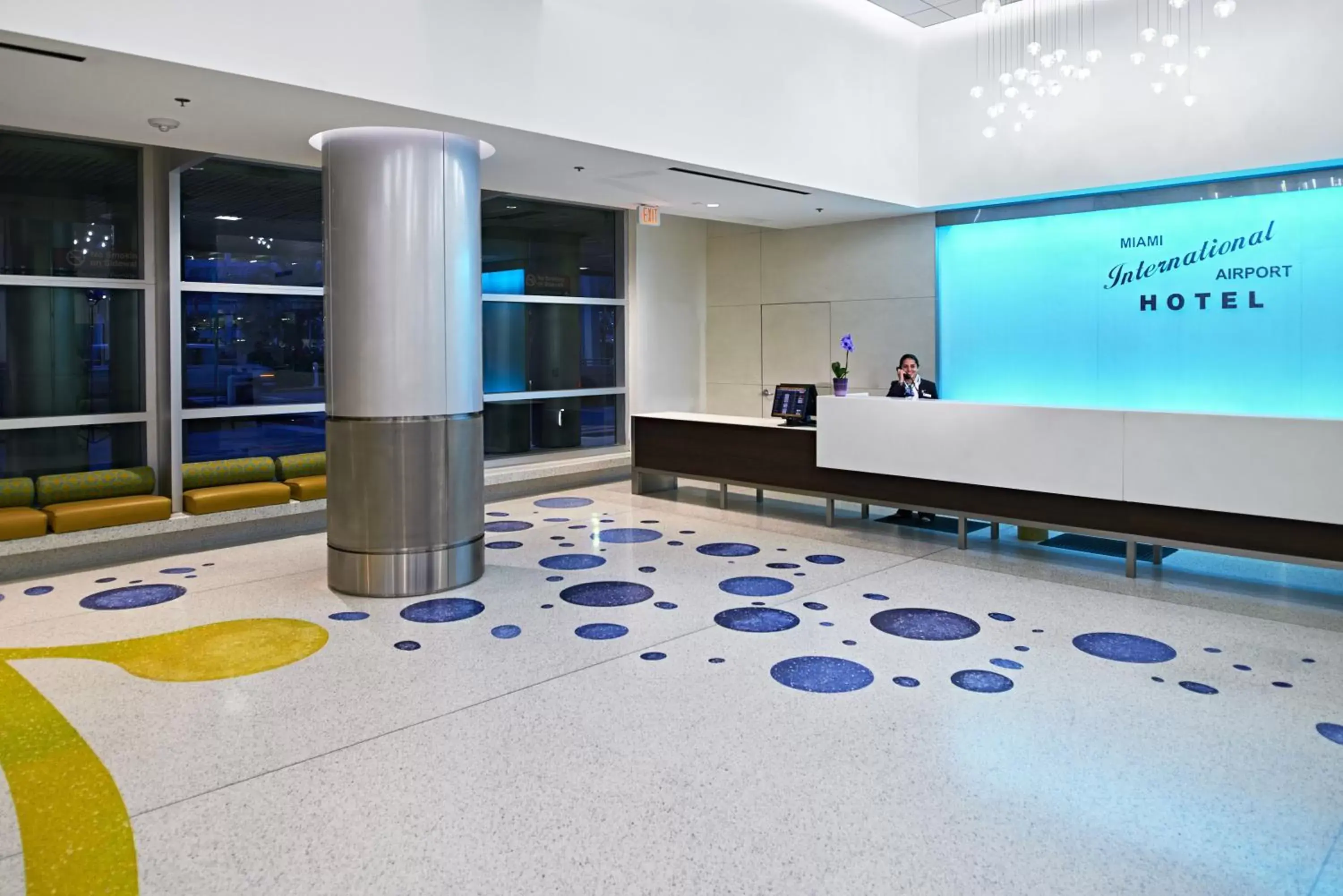 Night, Lobby/Reception in Miami International Airport Hotel