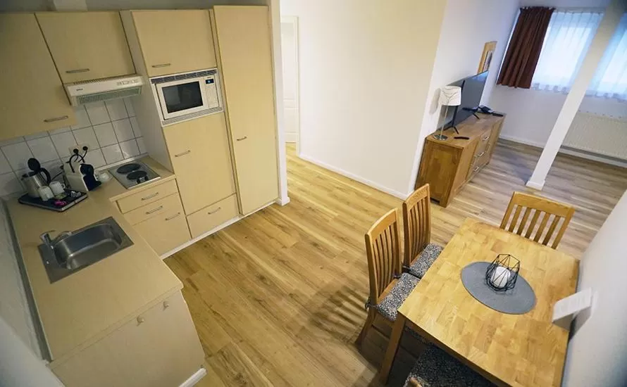 kitchen in Hotel Waldhalle