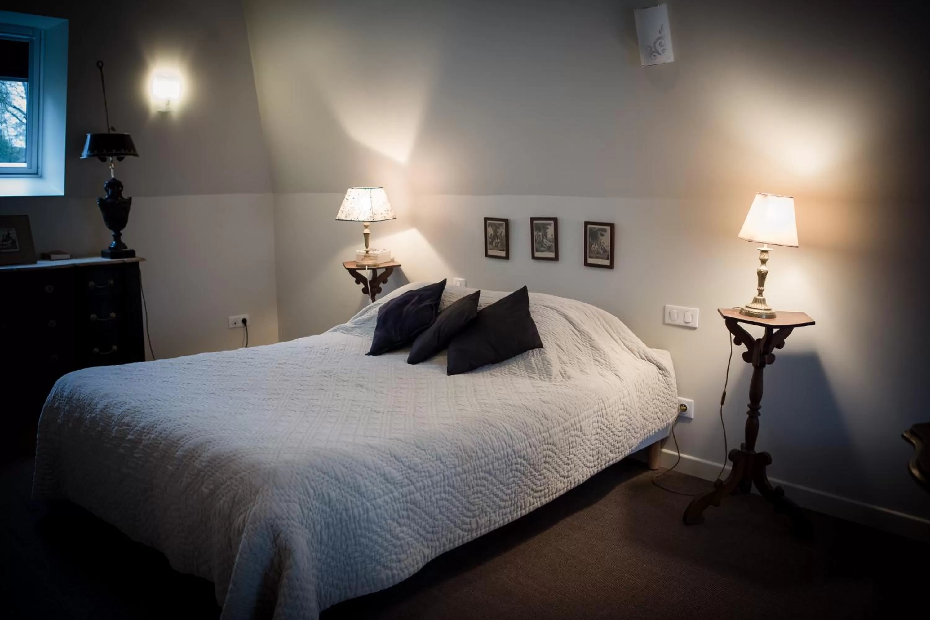 Bed in Chateau De La Moriniere