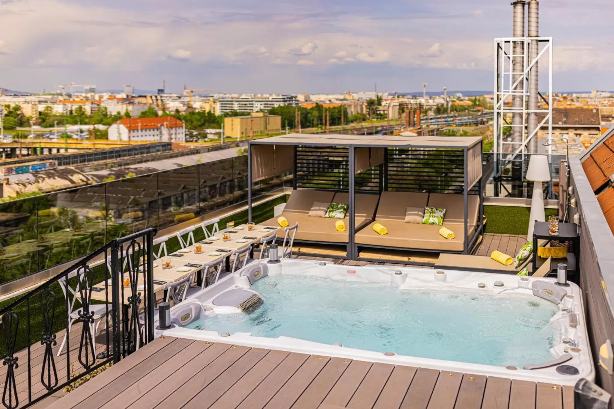 Property building, Pool View in Mystery Hotel Budapest