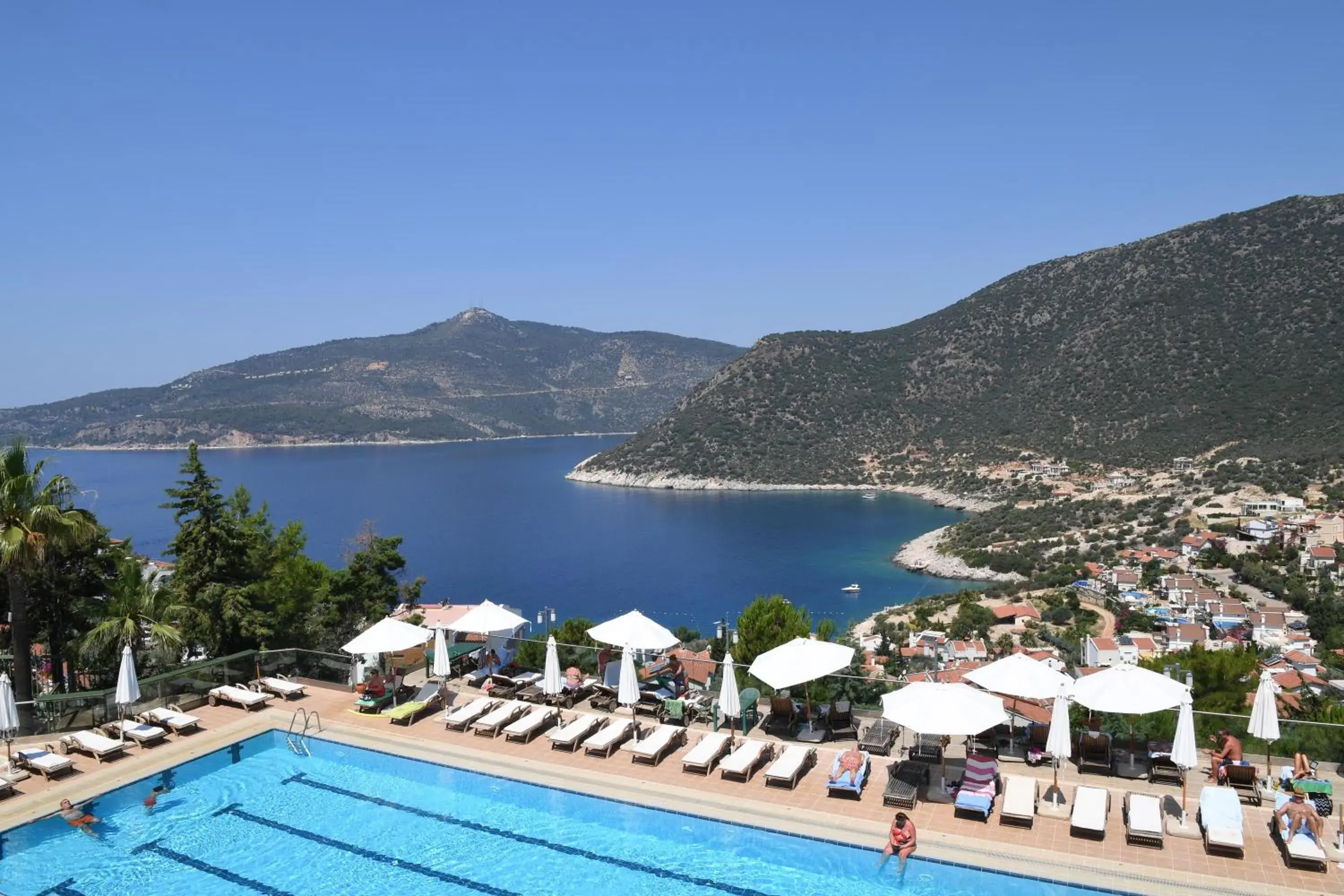 Bird's eye view, Pool View in Happy Hotel