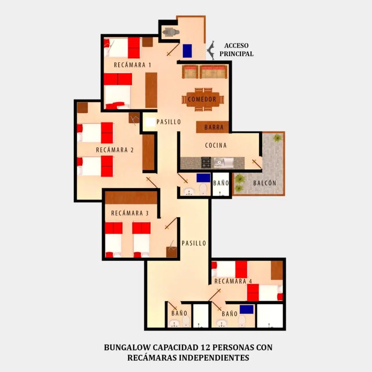 Floor Plan in Hotel Isis